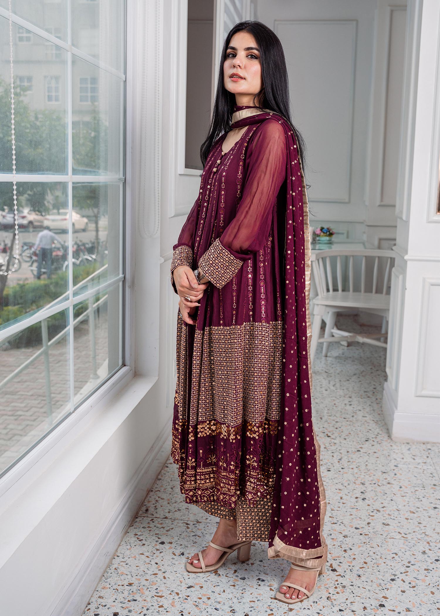 Rang-e-Haya Anchal / Plum