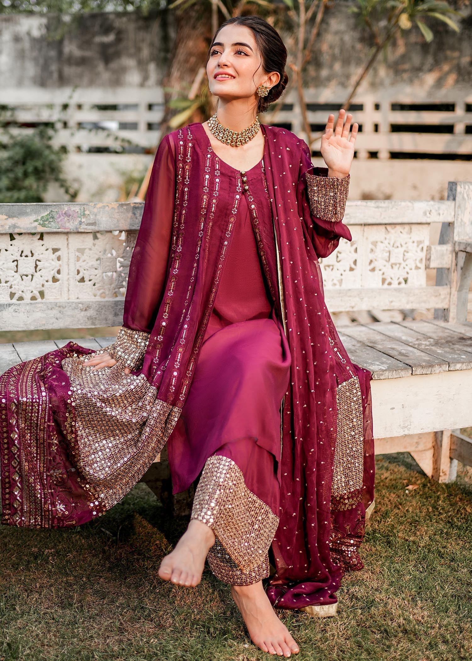 Rang-e-Haya Anchal / Plum
