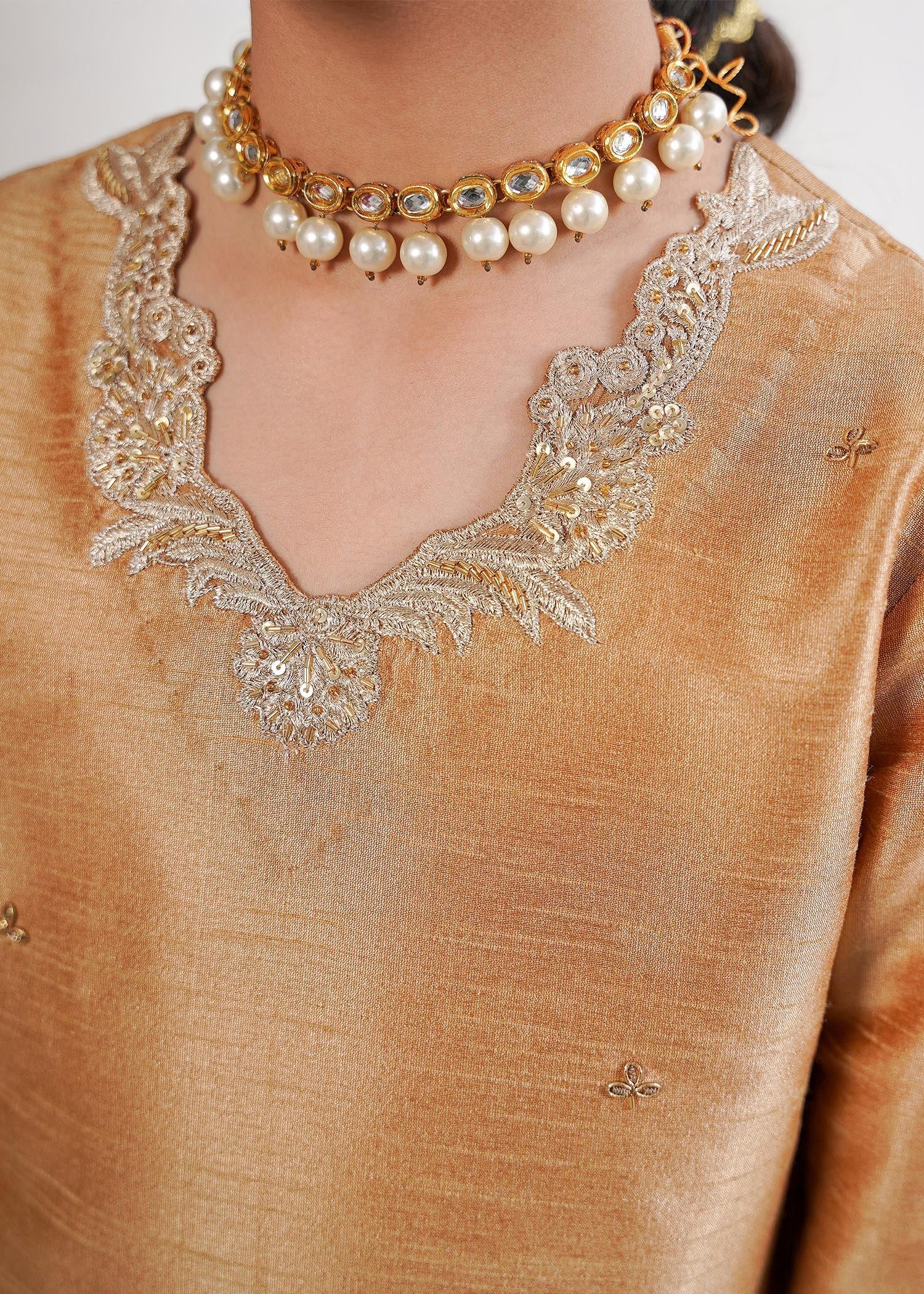 Rang-e-Haya Sandali gold kids
