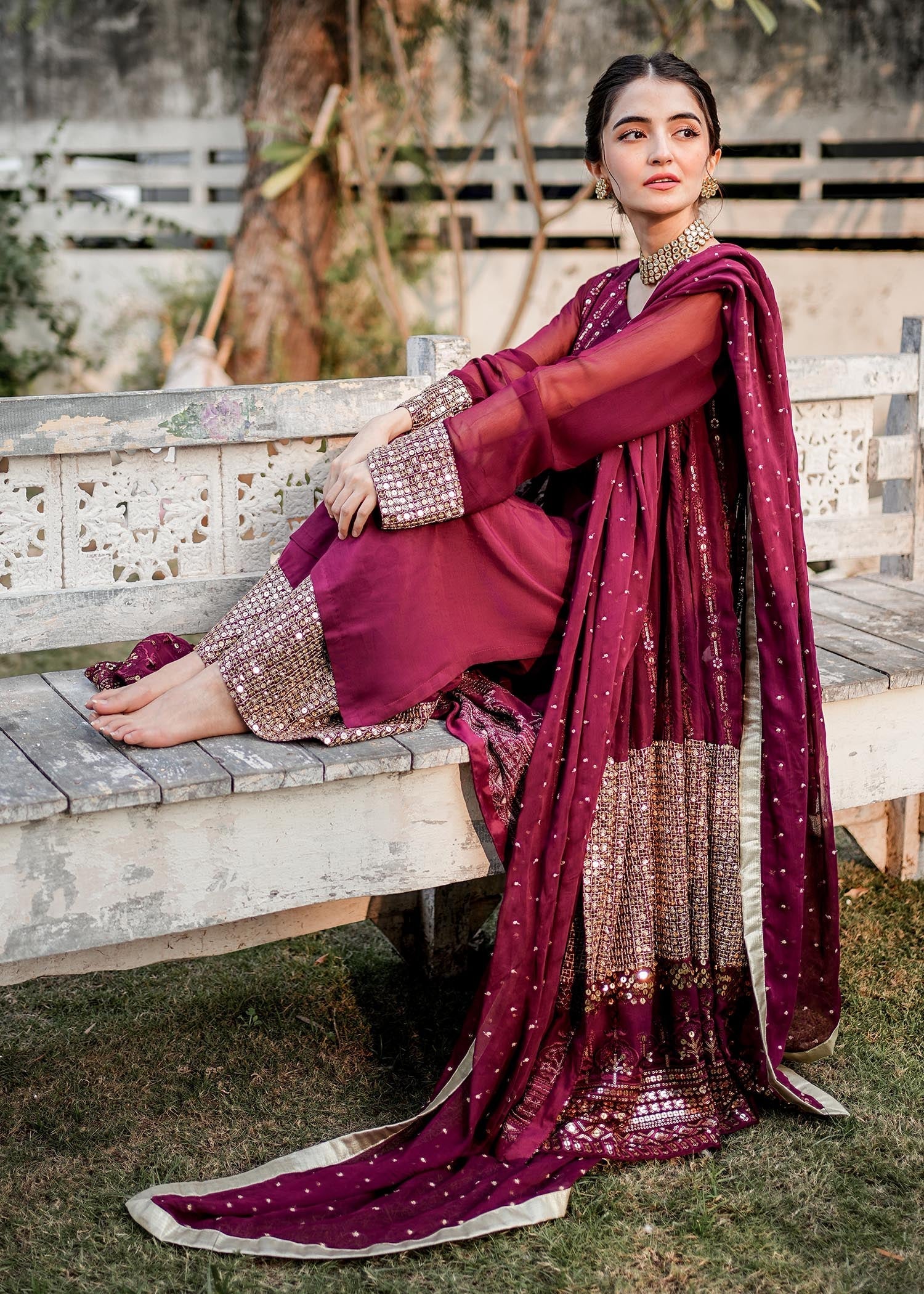 Rang-e-Haya Anchal / Plum