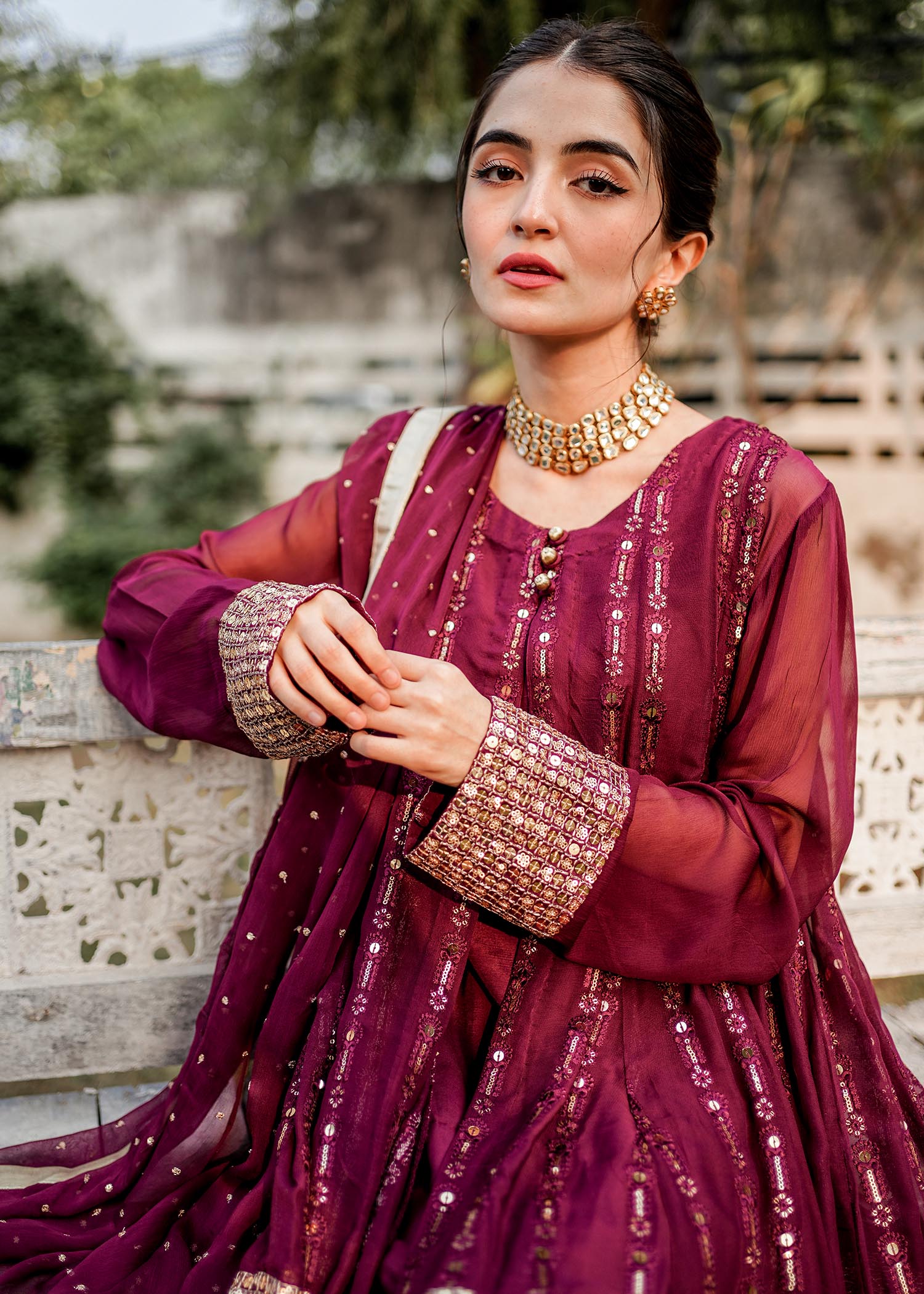 Rang-e-Haya Anchal / Plum