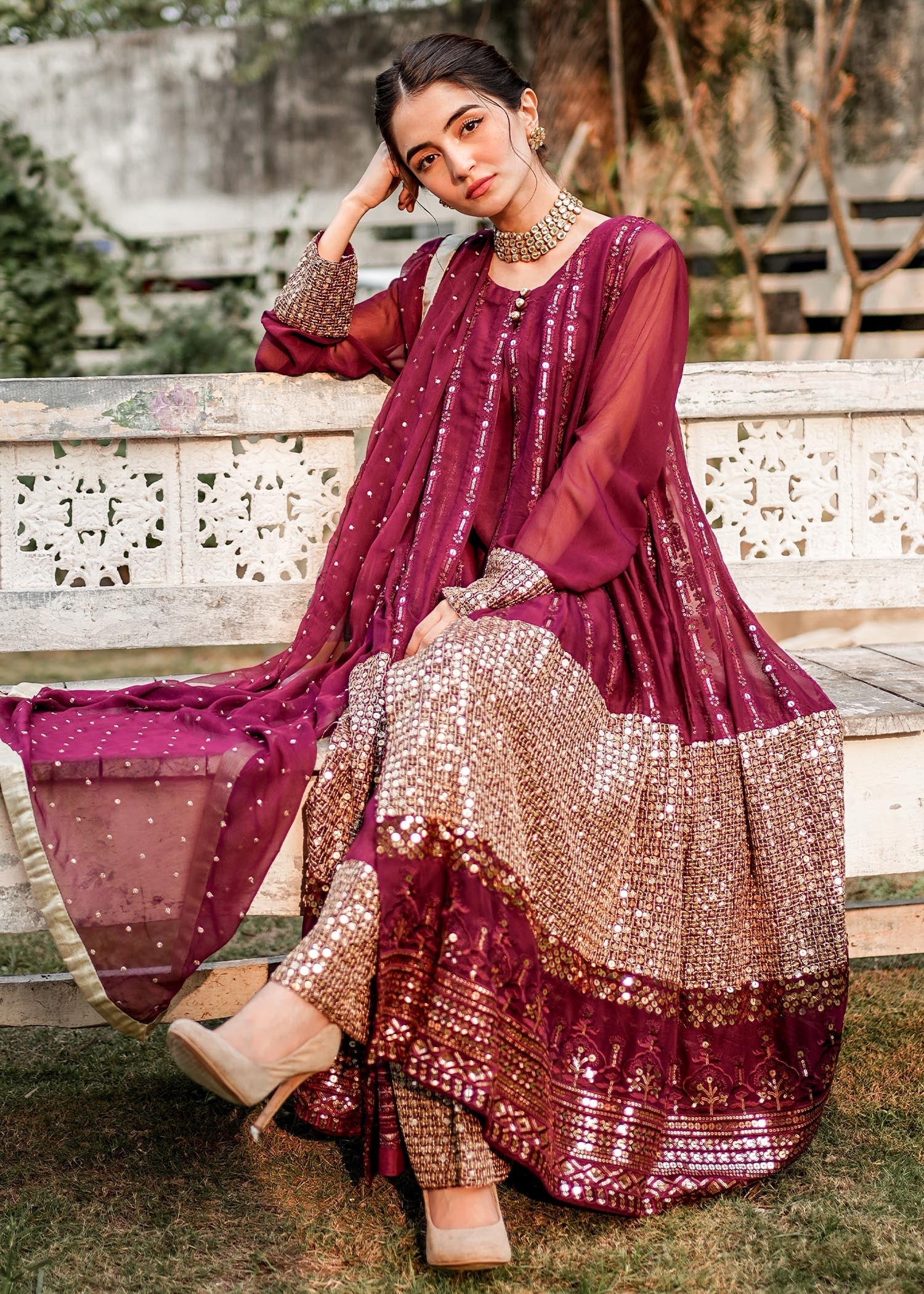 Rang-e-Haya Anchal / Plum