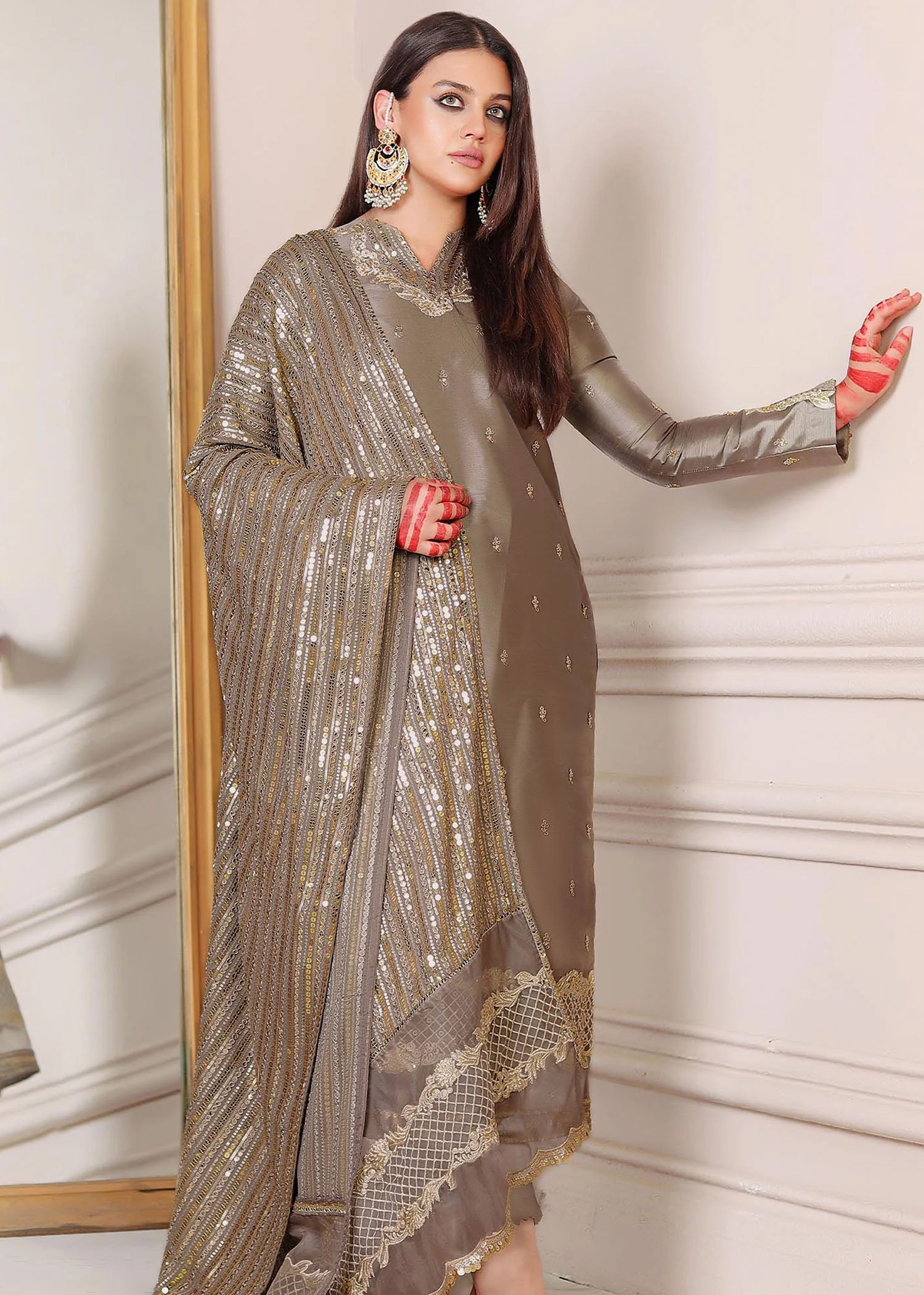 Rang-e-Haya Sandali grey