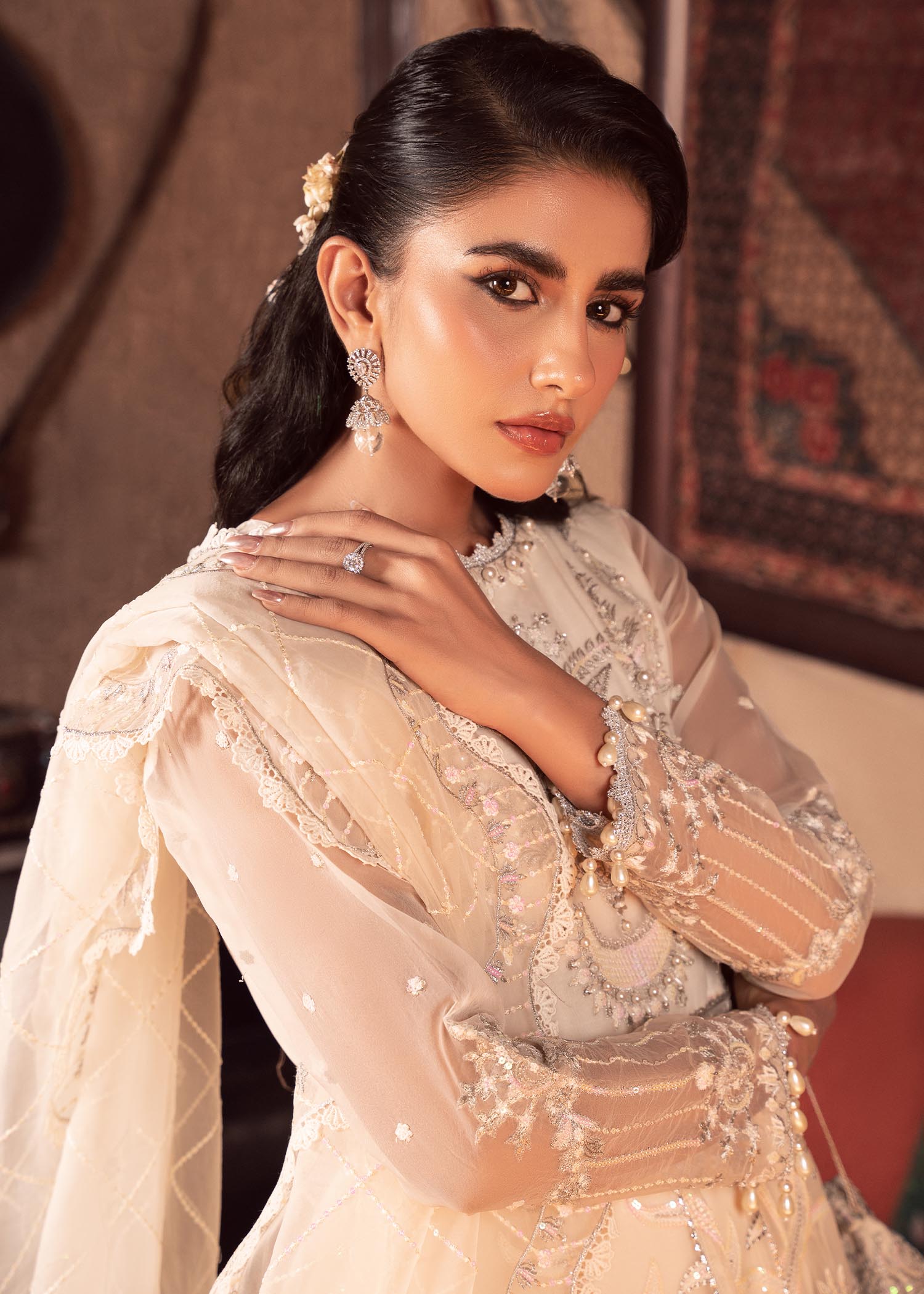 Rang-e-Haya Motia-White