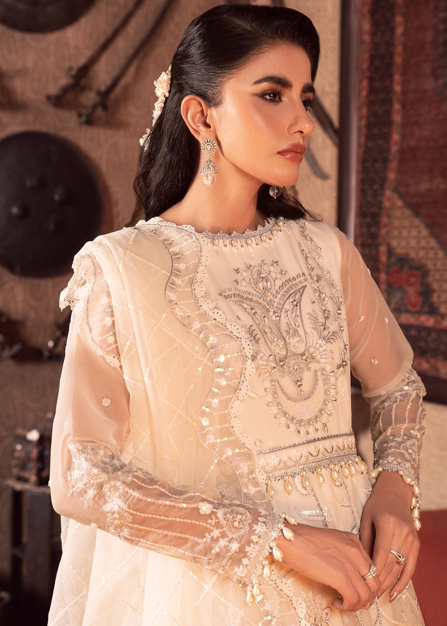 Rang-e-Haya Motia-White