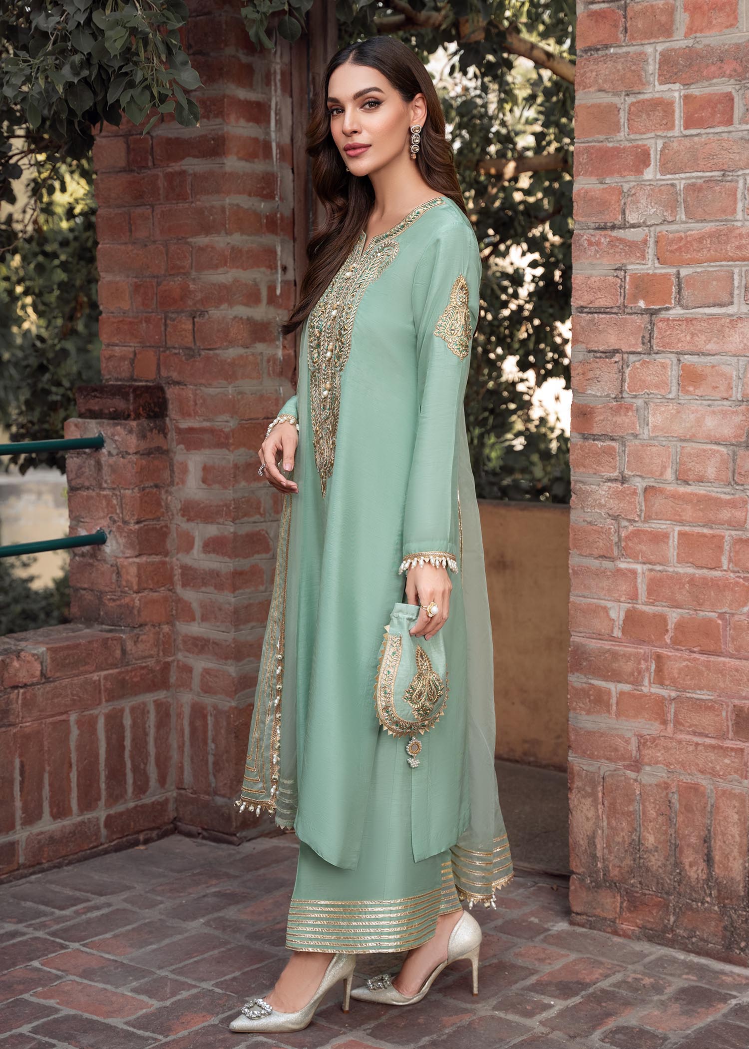 Rang-e-Haya Zareen Mint Green