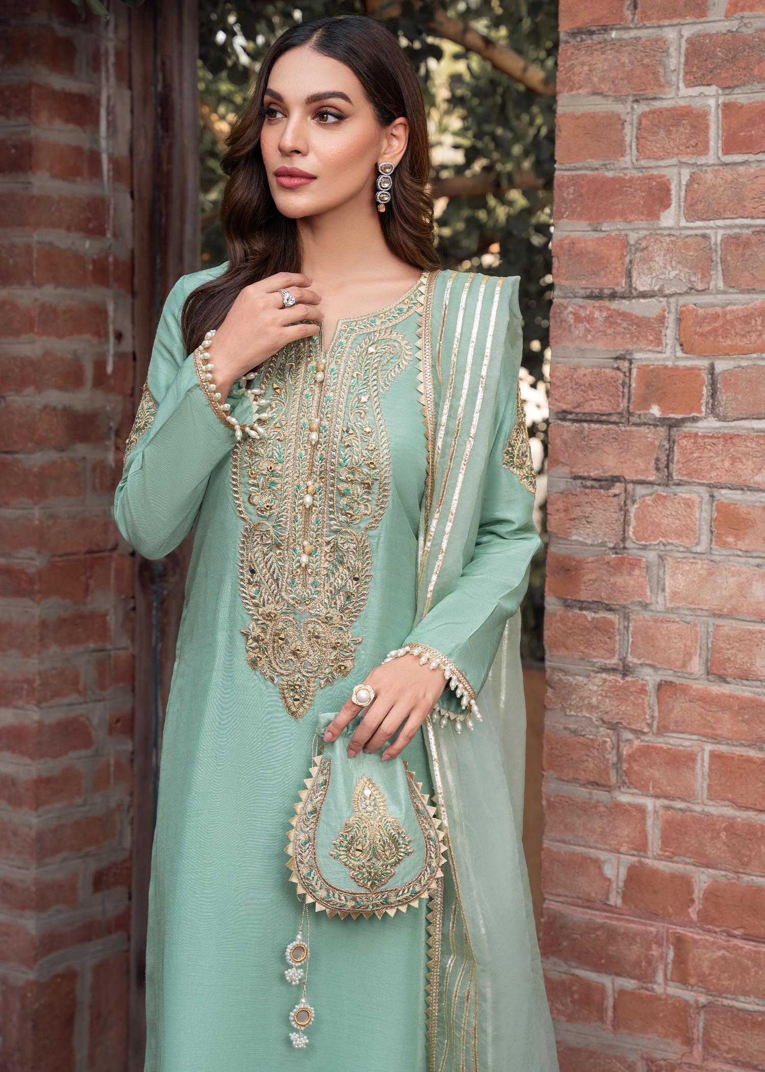 Rang-e-Haya Zareen Mint Green