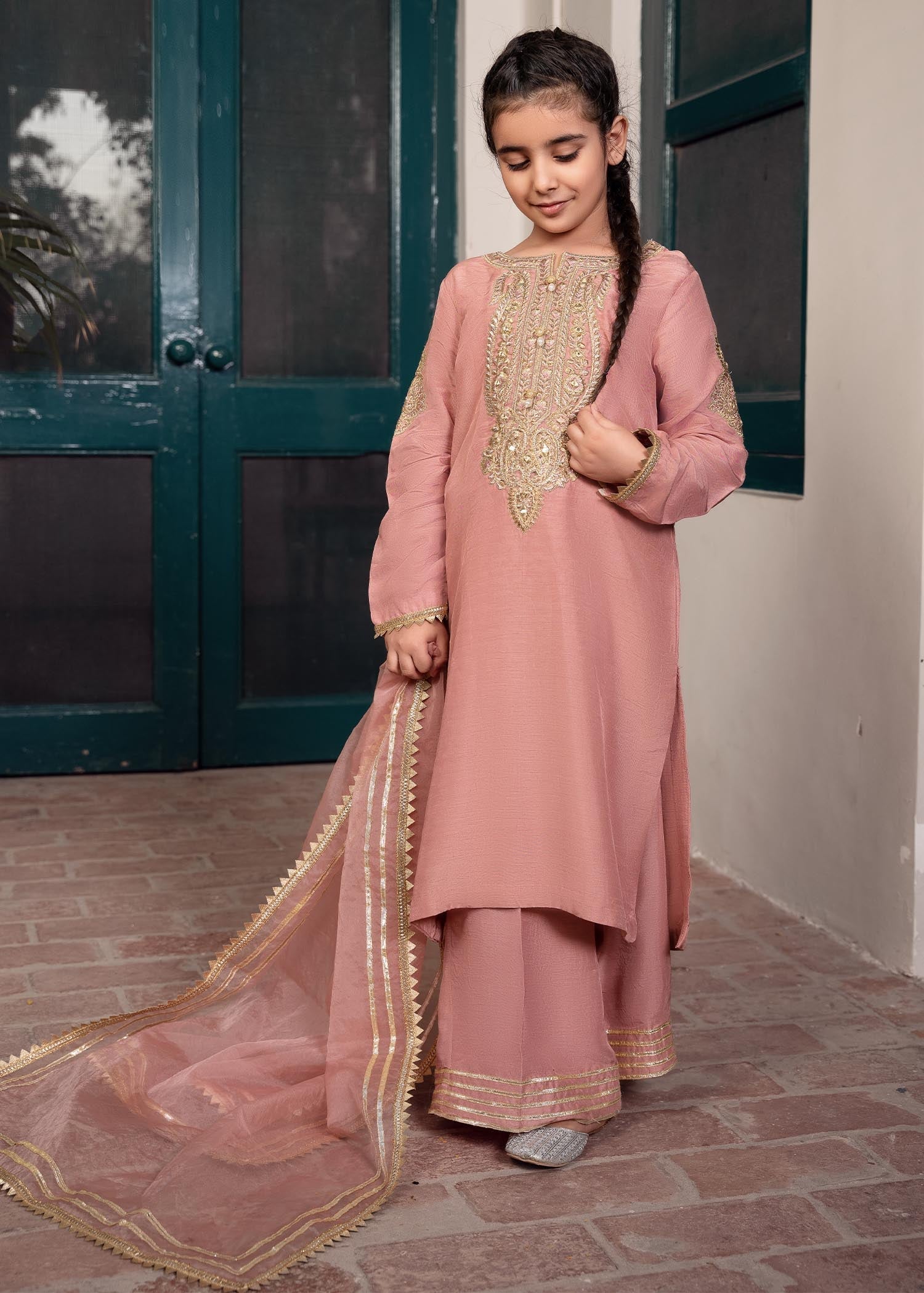 Rang-e-Haya Zareen Peach Kids