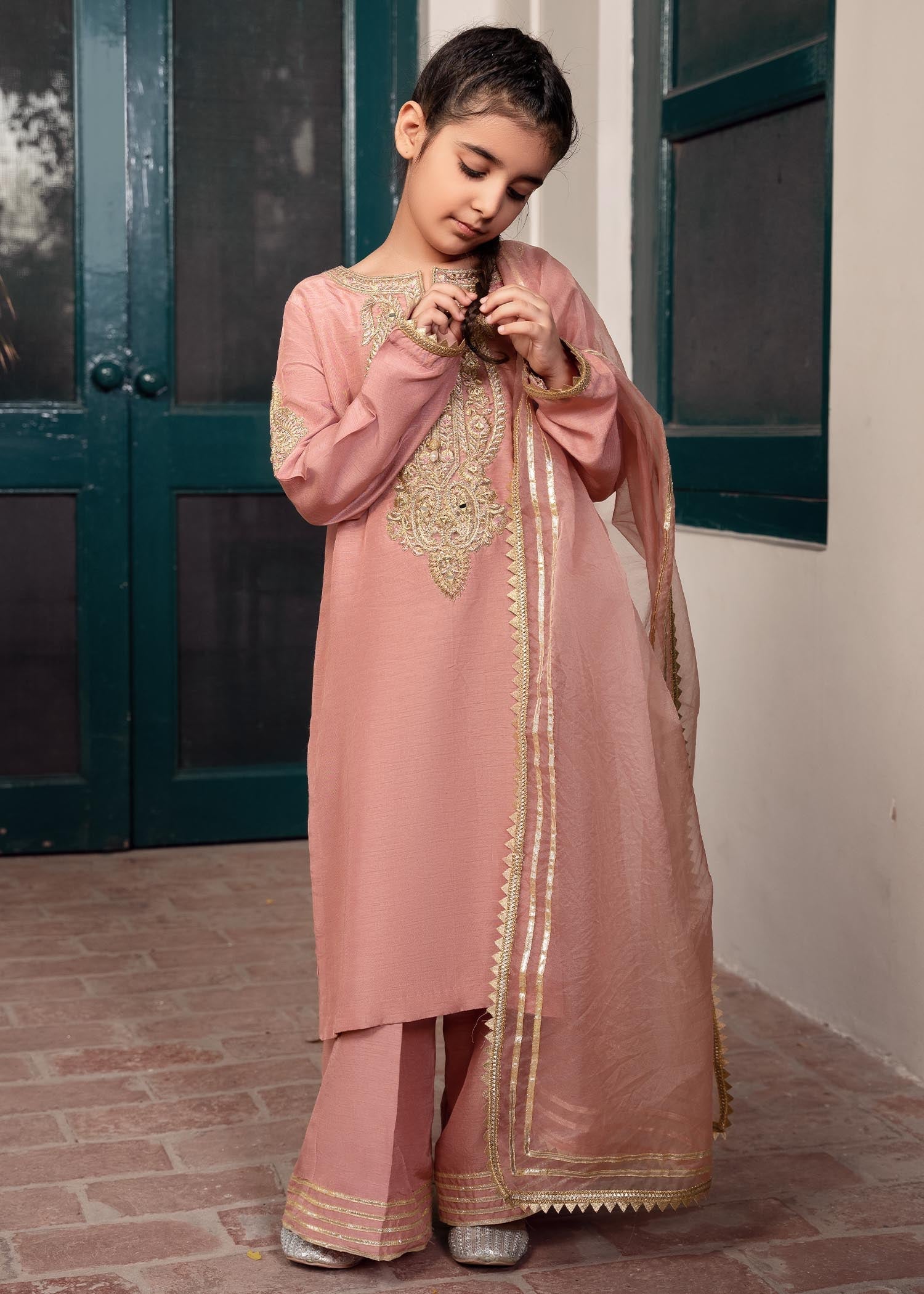 Rang-e-Haya Zareen Peach Kids
