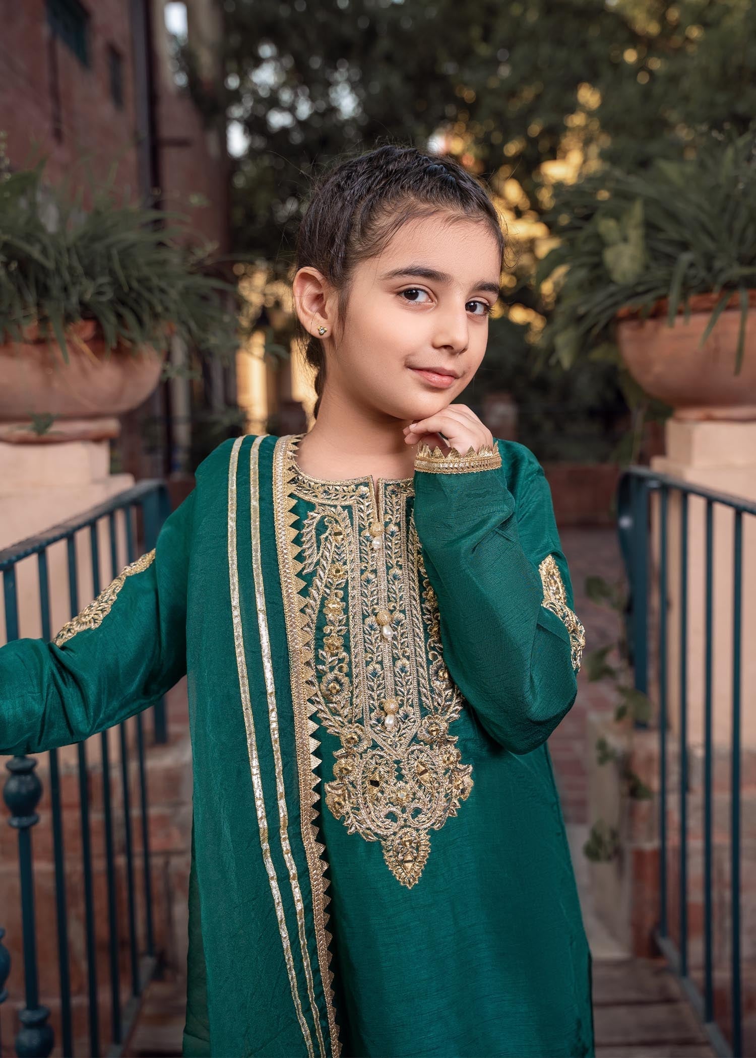 Rang-e-Haya Zareen Deep Green Kids
