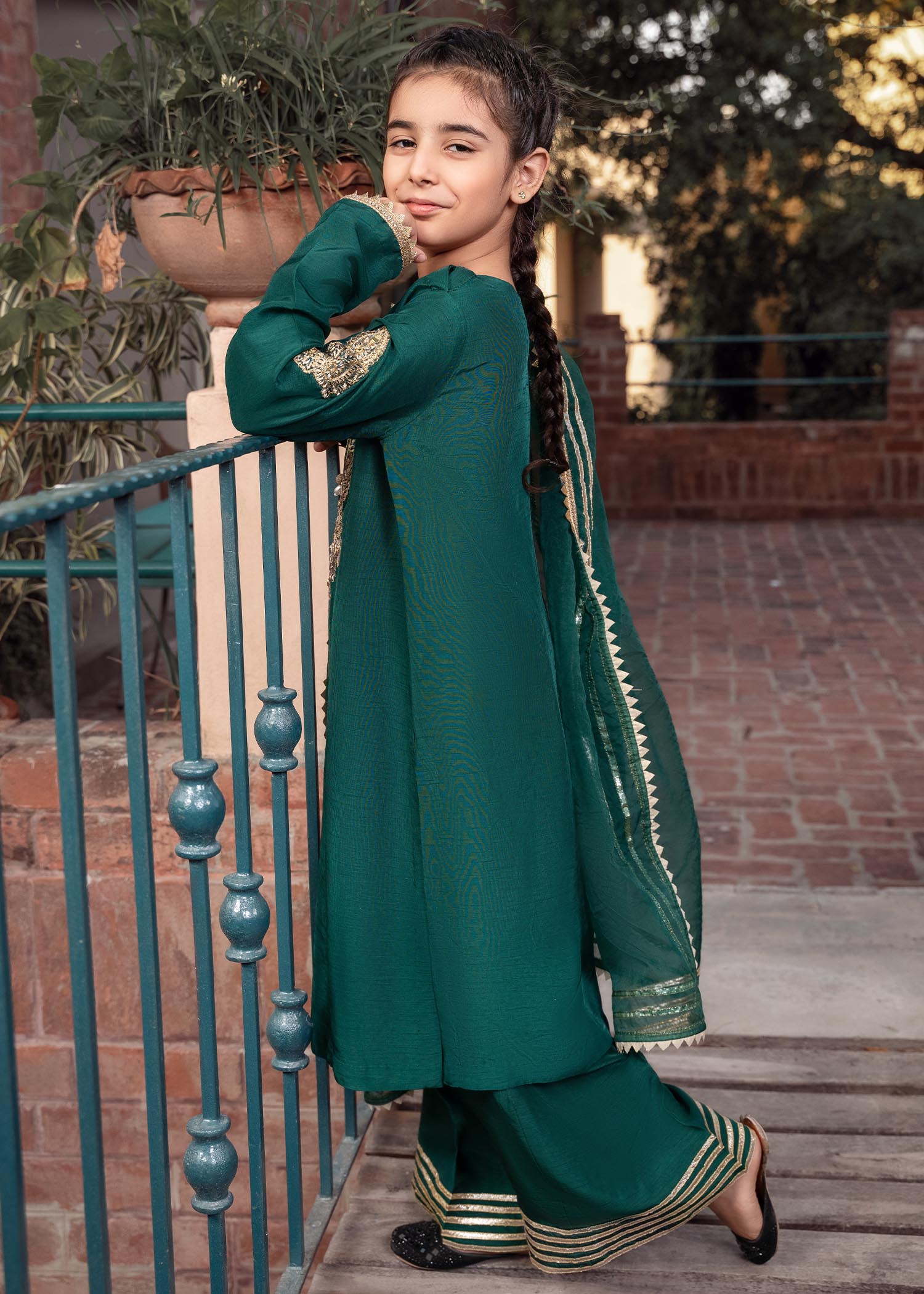 Rang-e-Haya Zareen Deep Green Kids