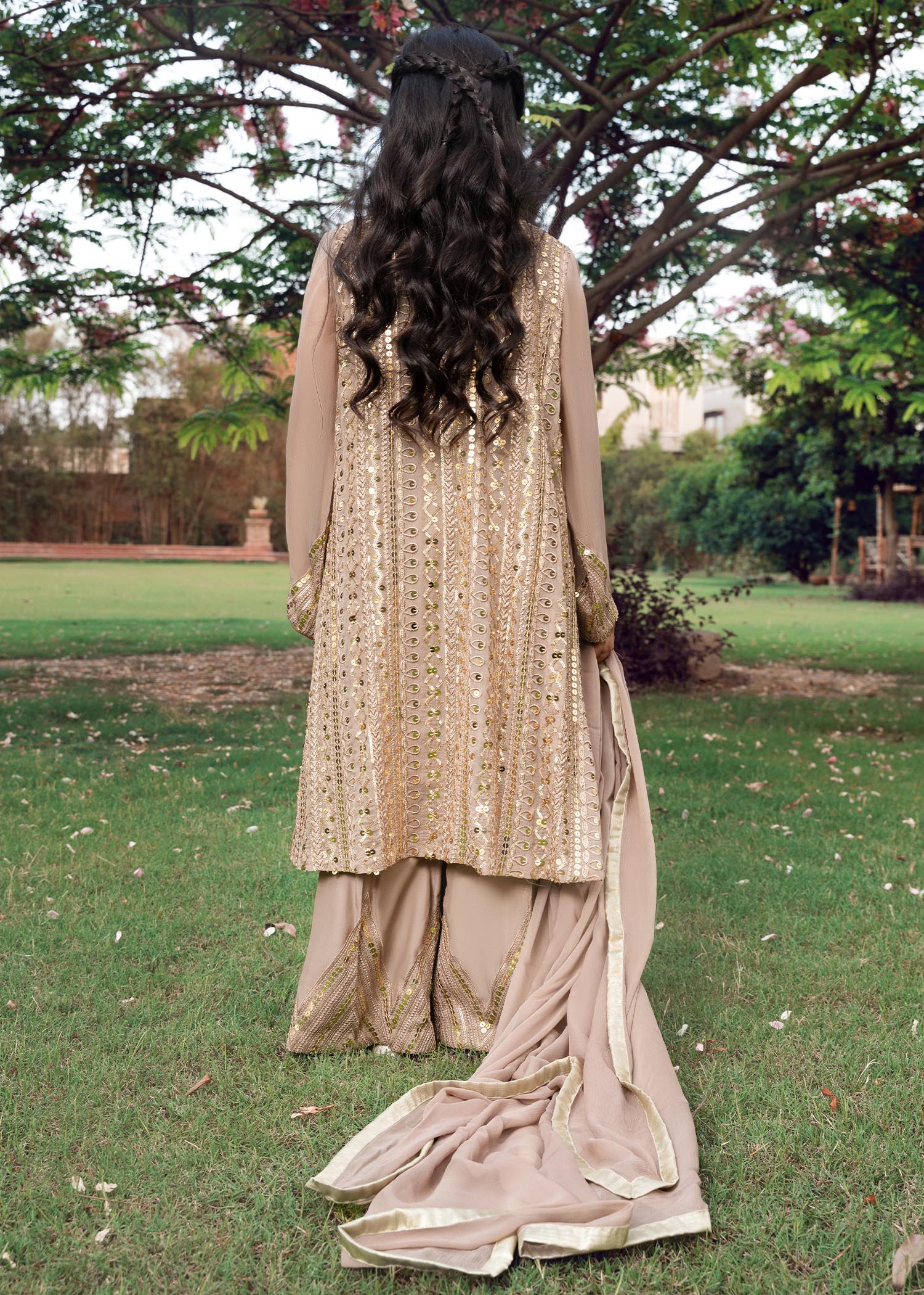 Rang-e-Haya Ufaq Clay Beige-Kids
