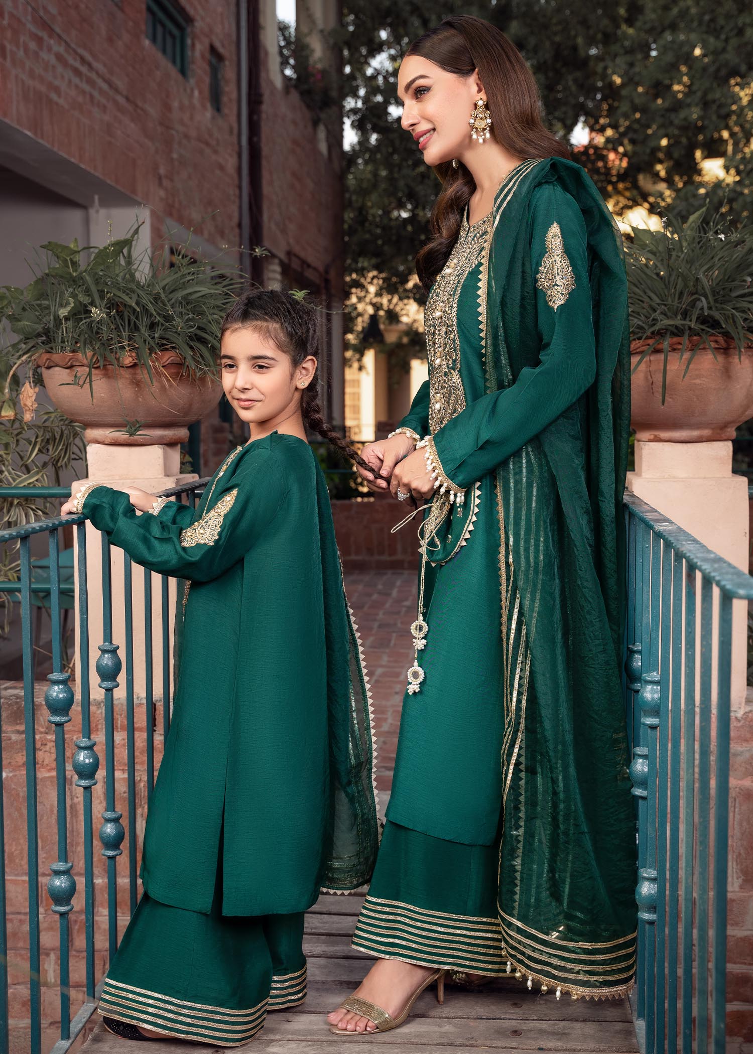 Rang-e-Haya Zareen Deep Green Kids