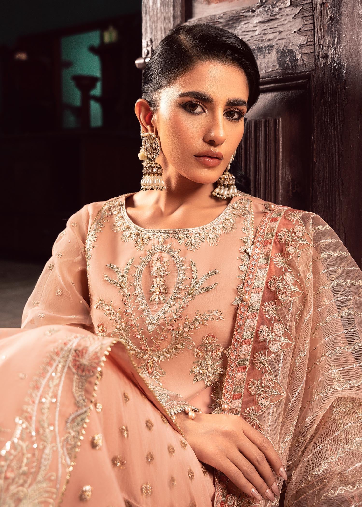 Rang-e-Haya Sajni-Peach