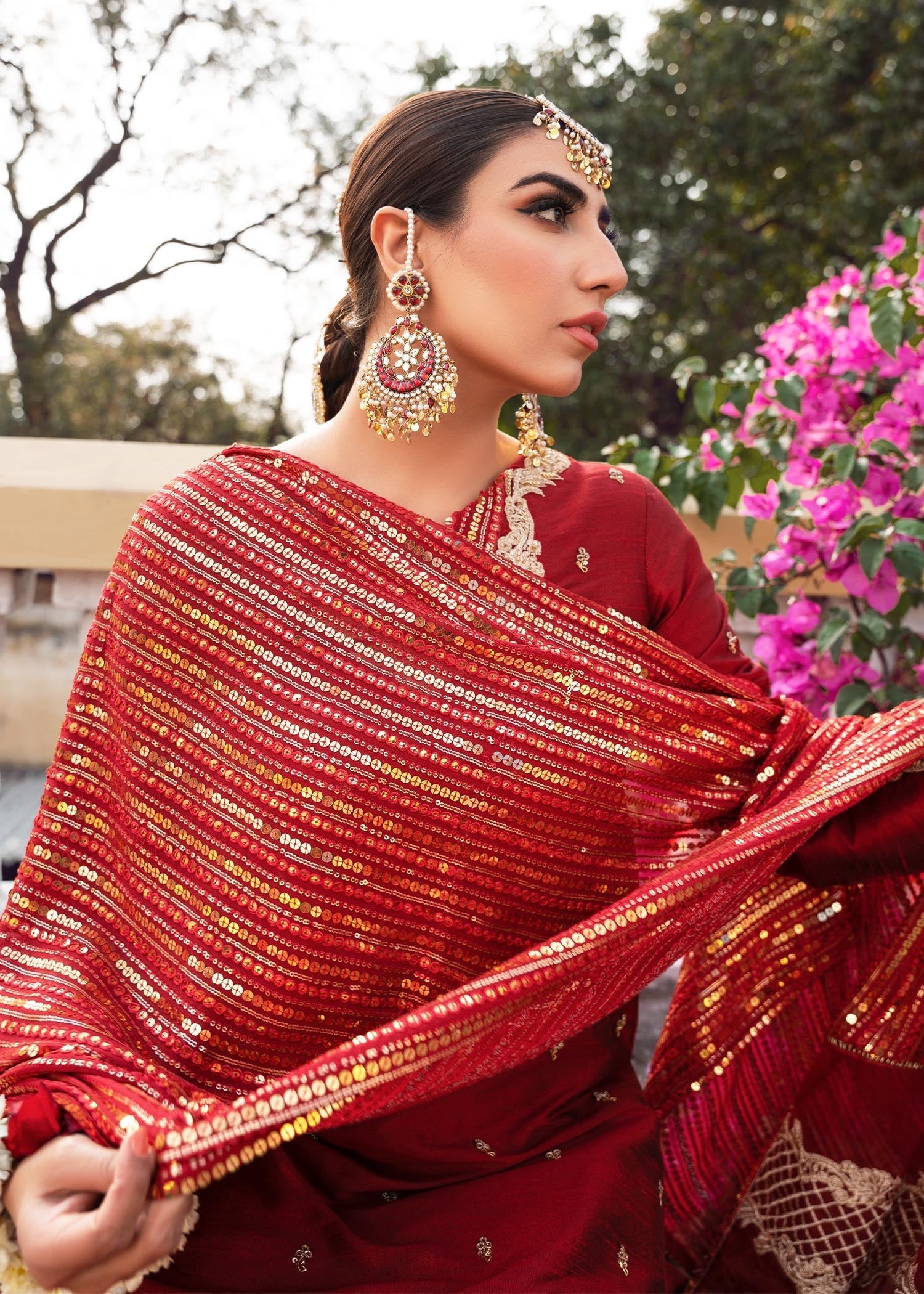 Rang-e-Haya Sandali Red