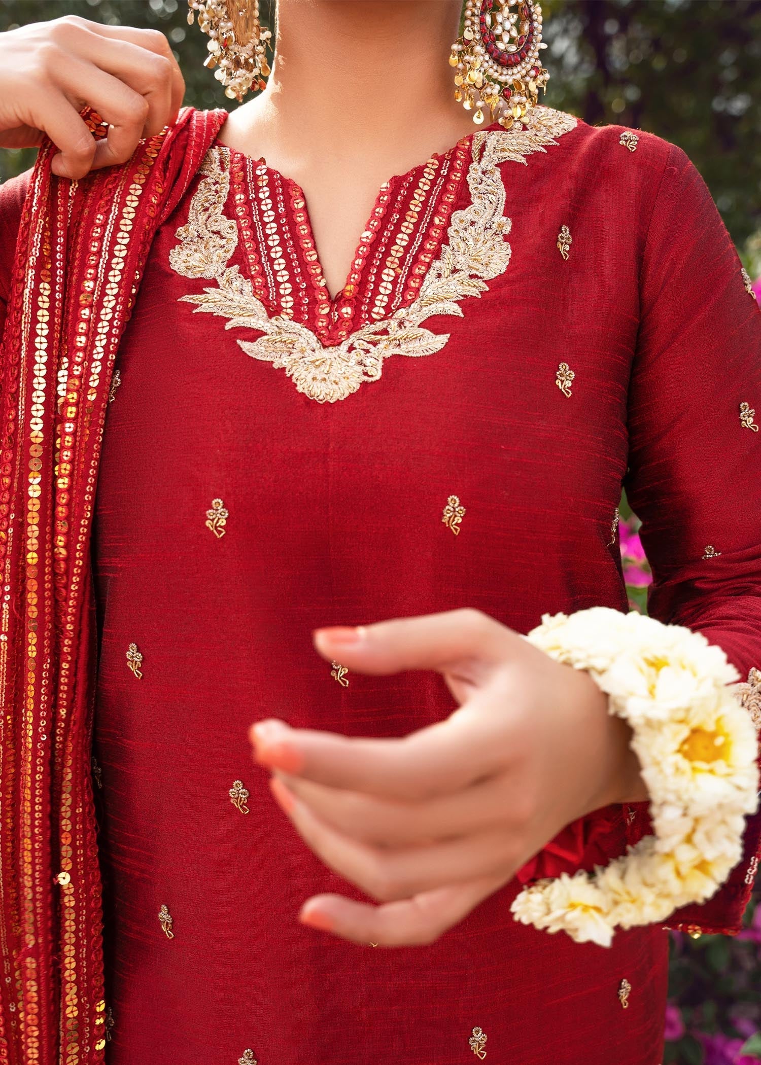 Rang-e-Haya Sandali Red