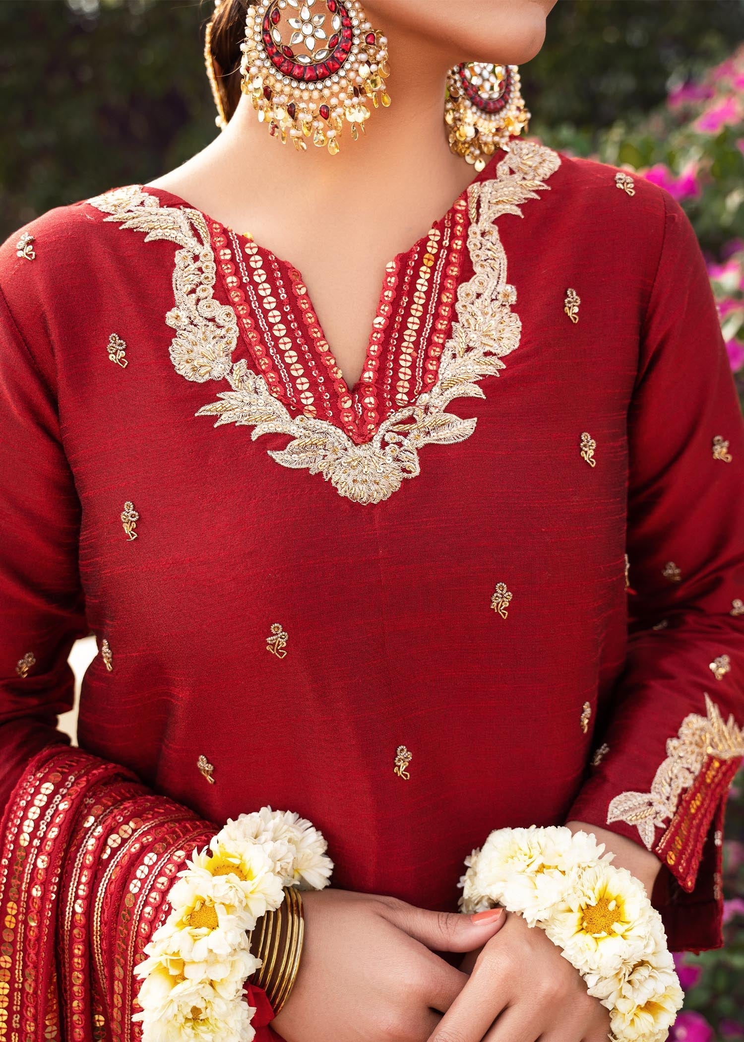 Rang-e-Haya Sandali Red