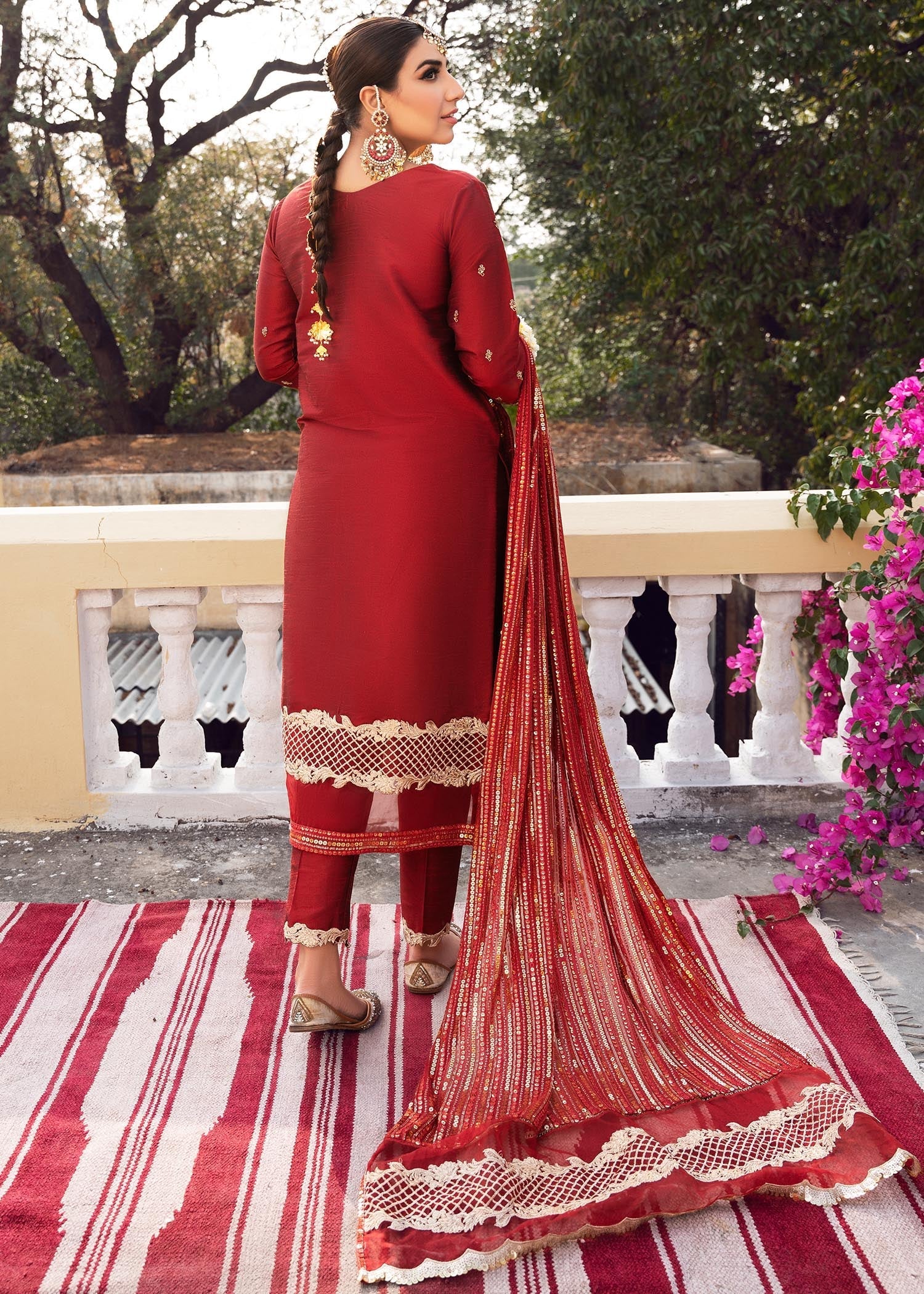 Rang-e-Haya Sandali Red