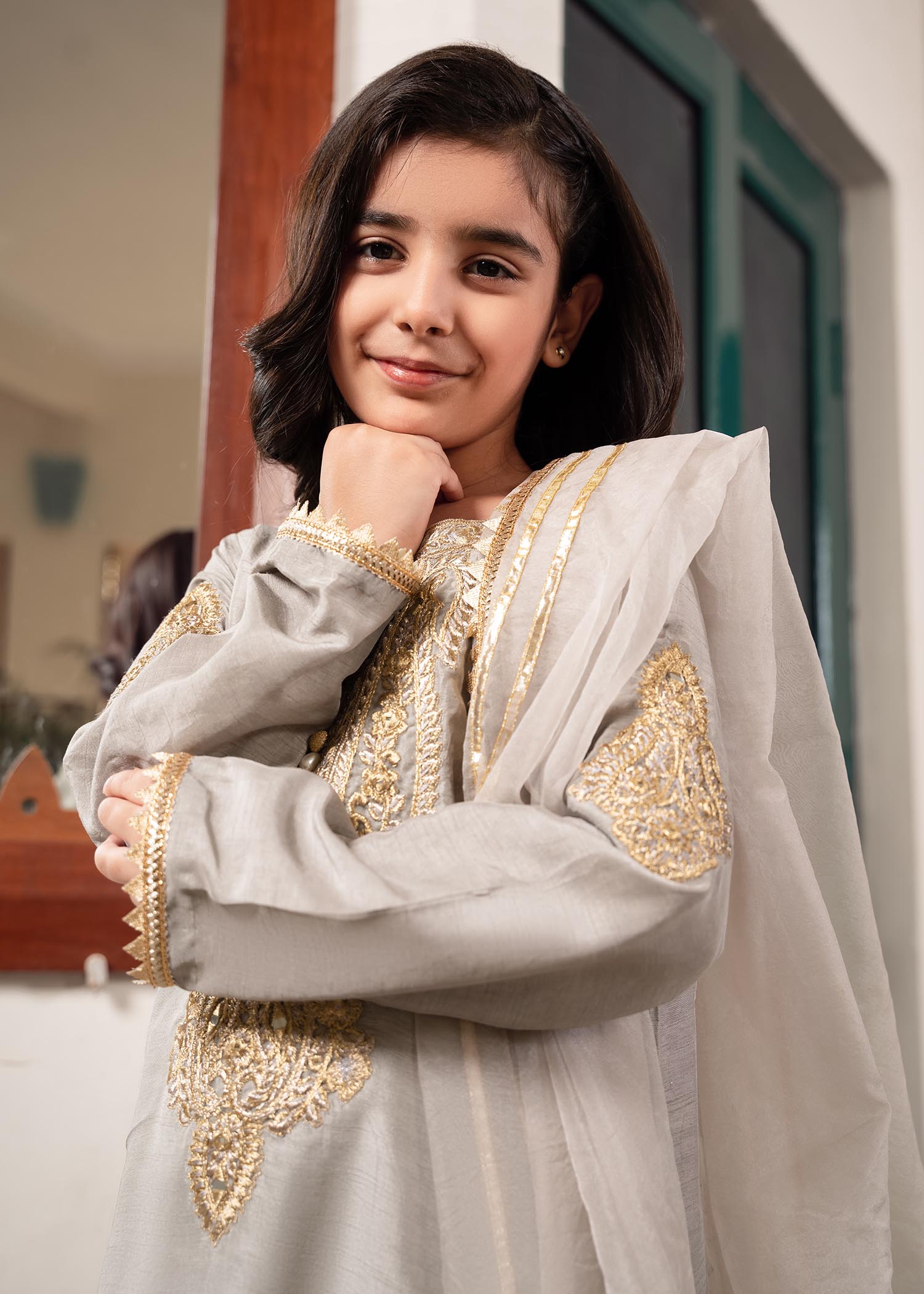 Rang-e-Haya Zareen Grey Kids