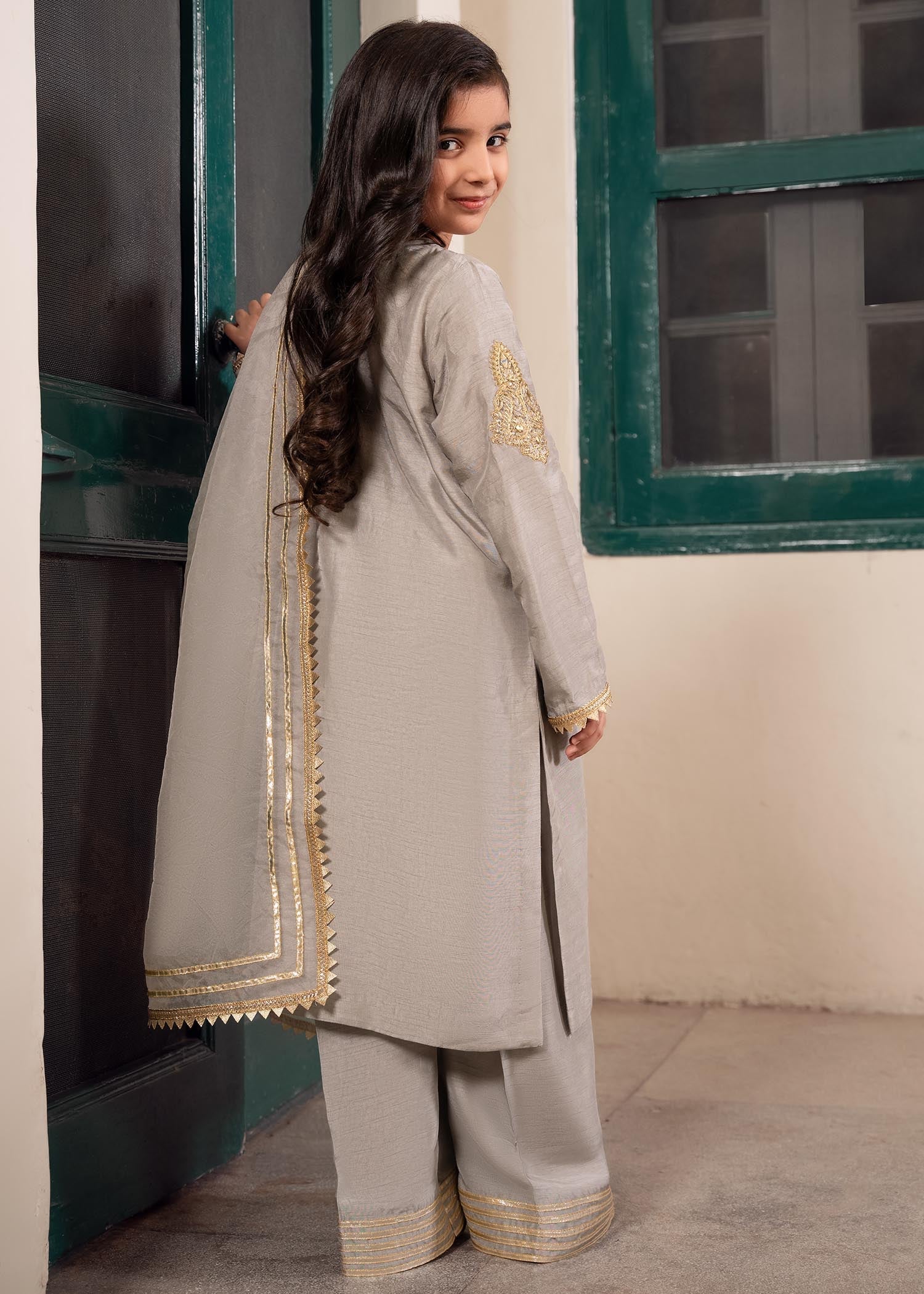 Rang-e-Haya Zareen Grey Kids