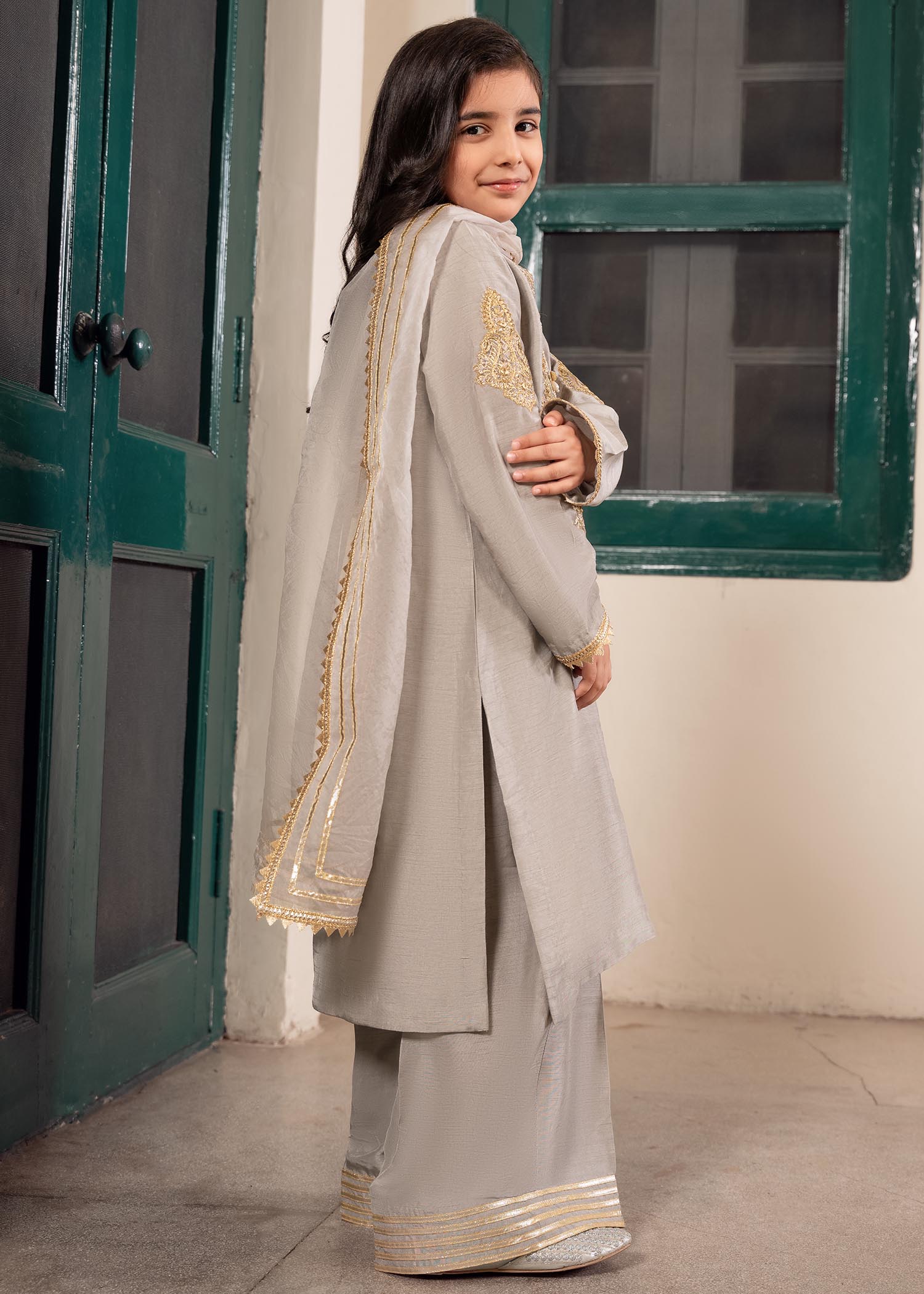 Rang-e-Haya Zareen Grey Kids