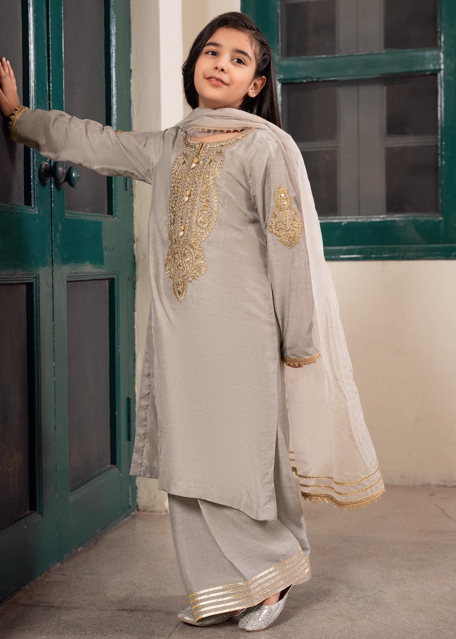 Rang-e-Haya Zareen Grey Kids