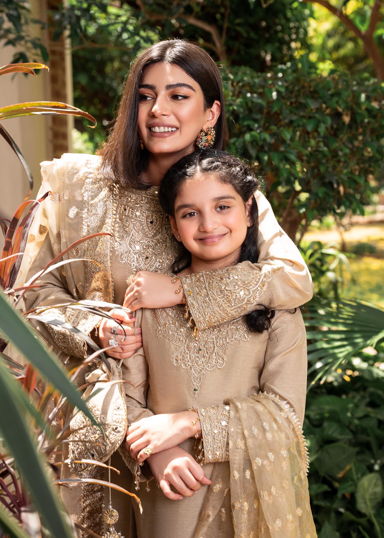 Rang-e-Haya Shireen Beige Gold Kids