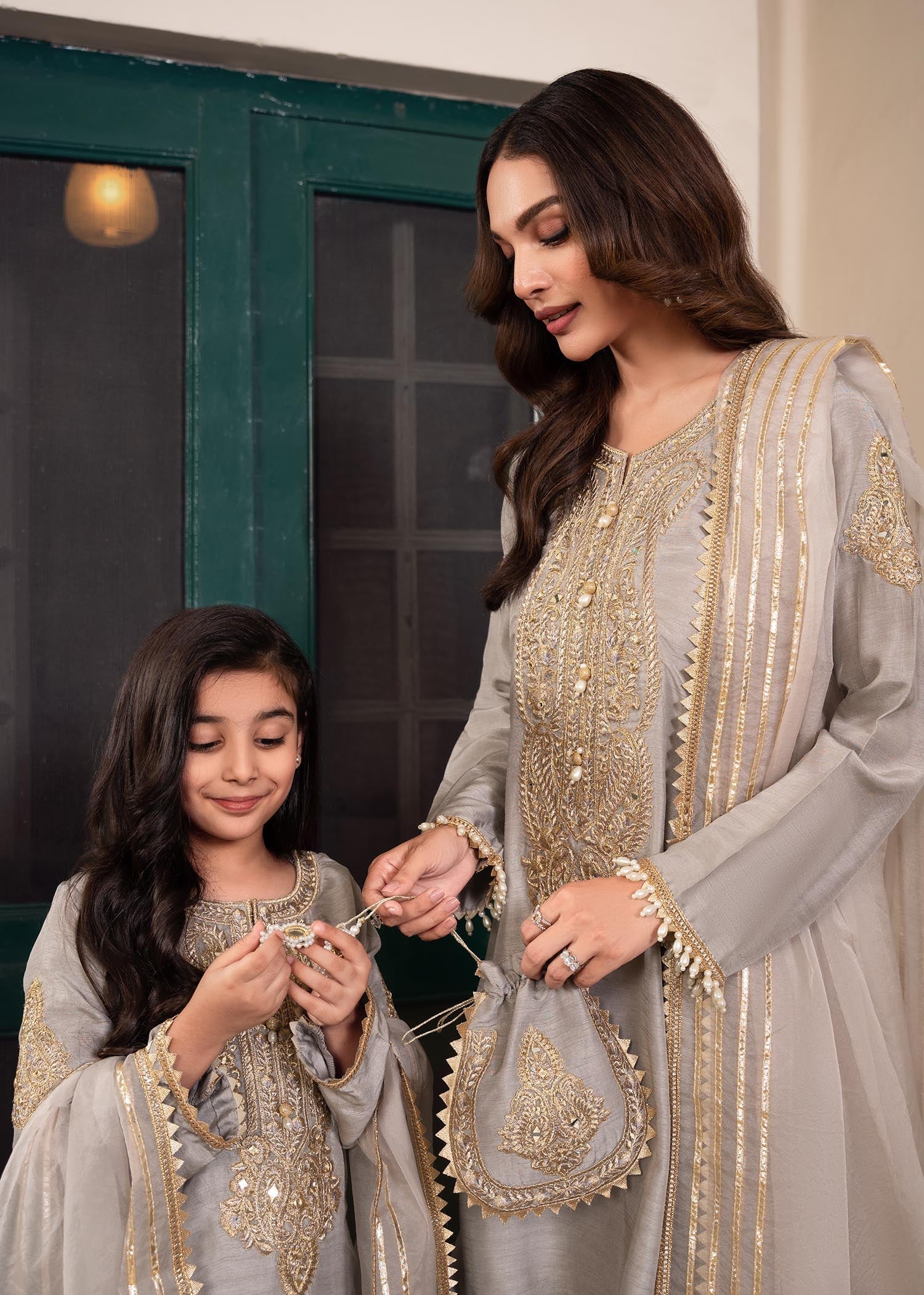 Rang-e-Haya Zareen Grey Kids