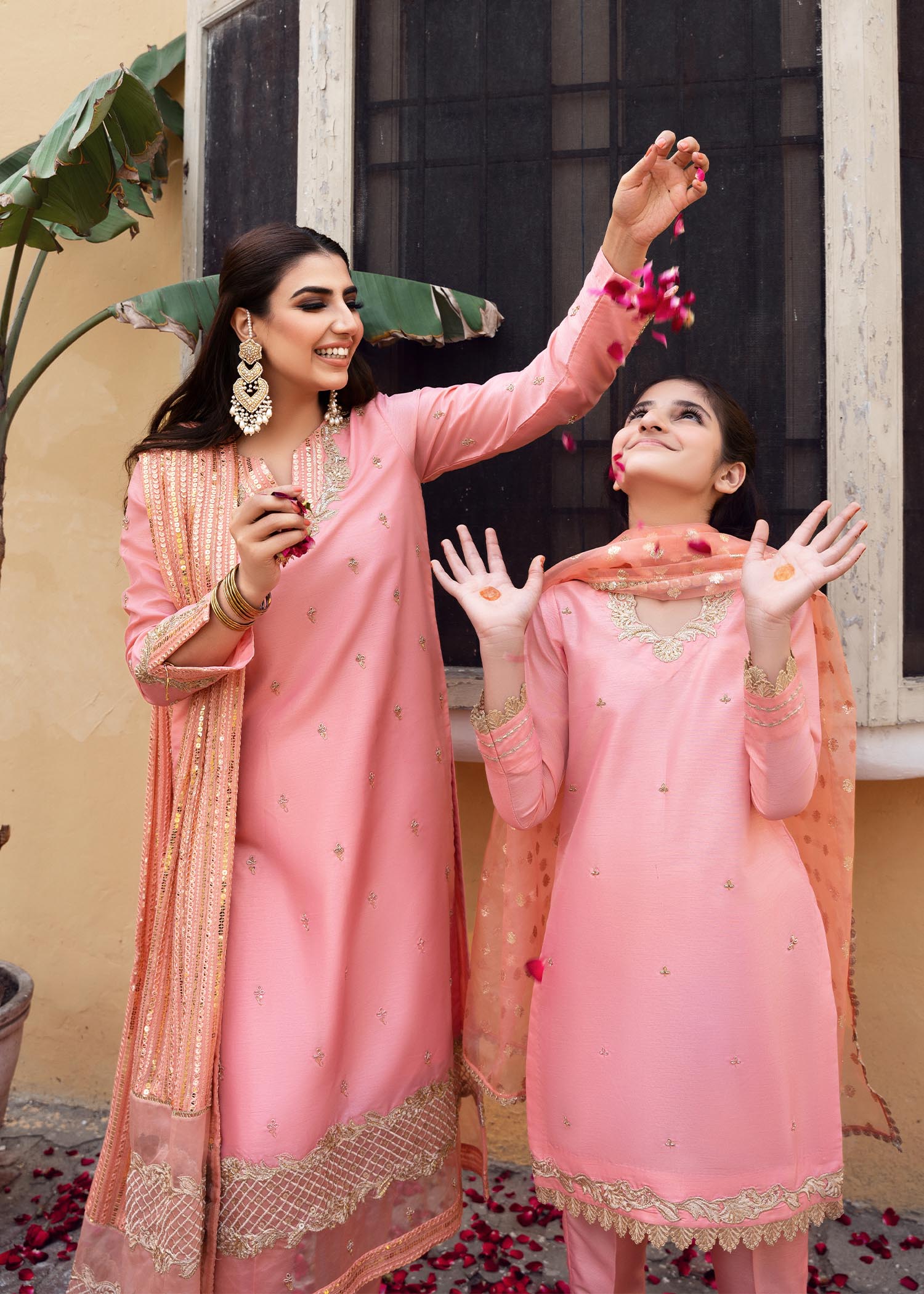 Rang-e-Haya Sandali Peach kids