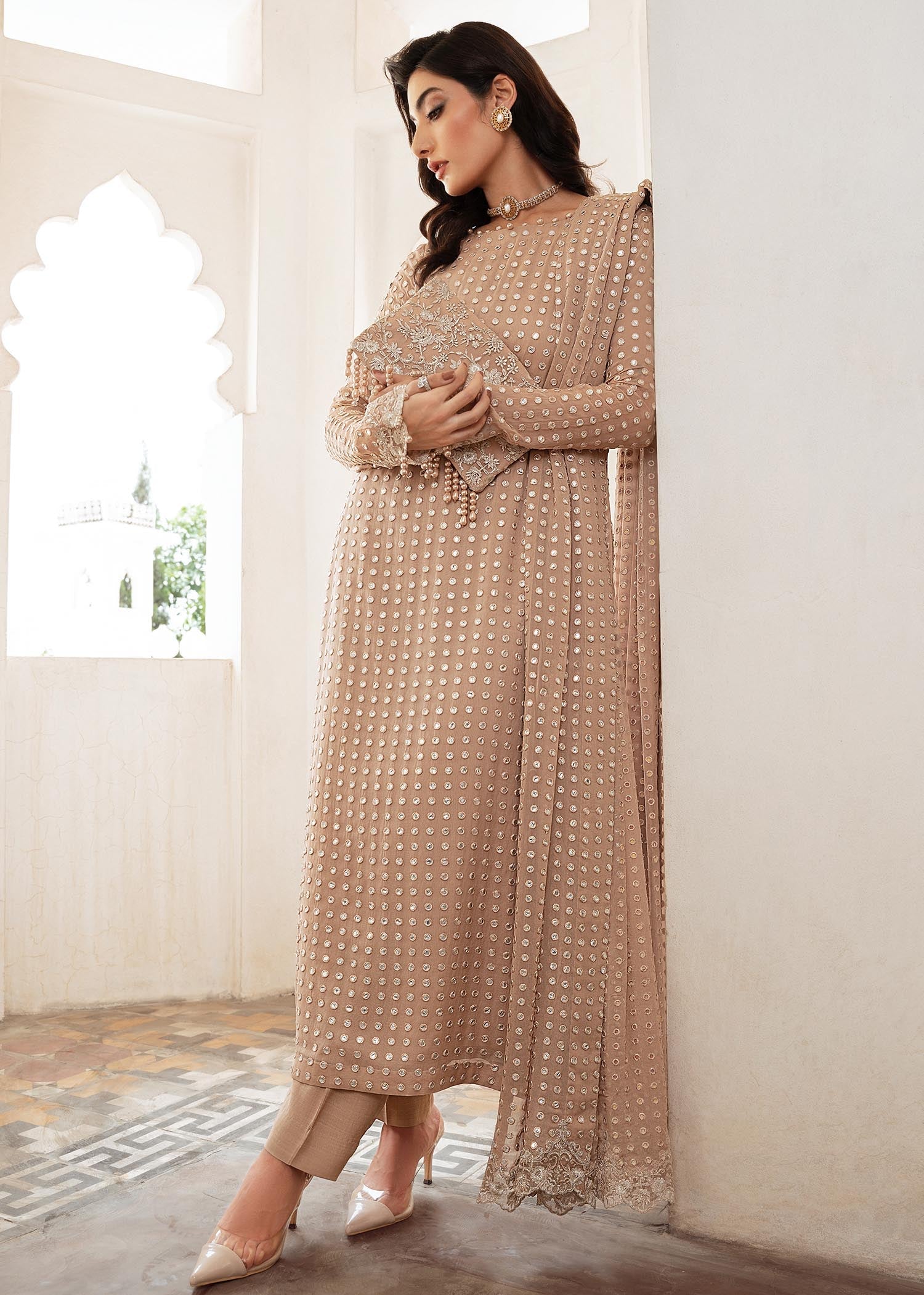 Rang-e-Haya Salina (Clay Beige)
