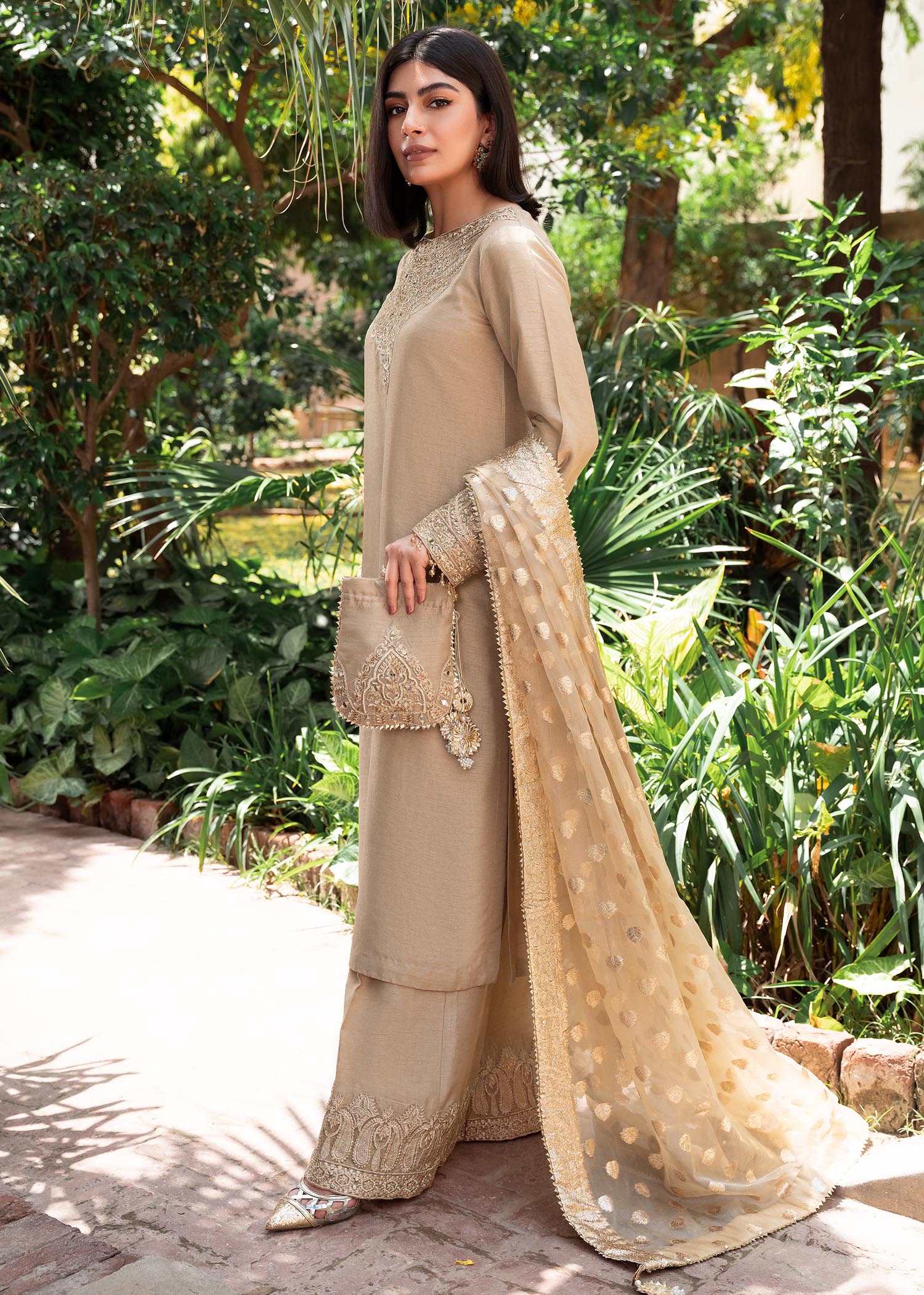 Rang-e-Haya Shireen Gold beige