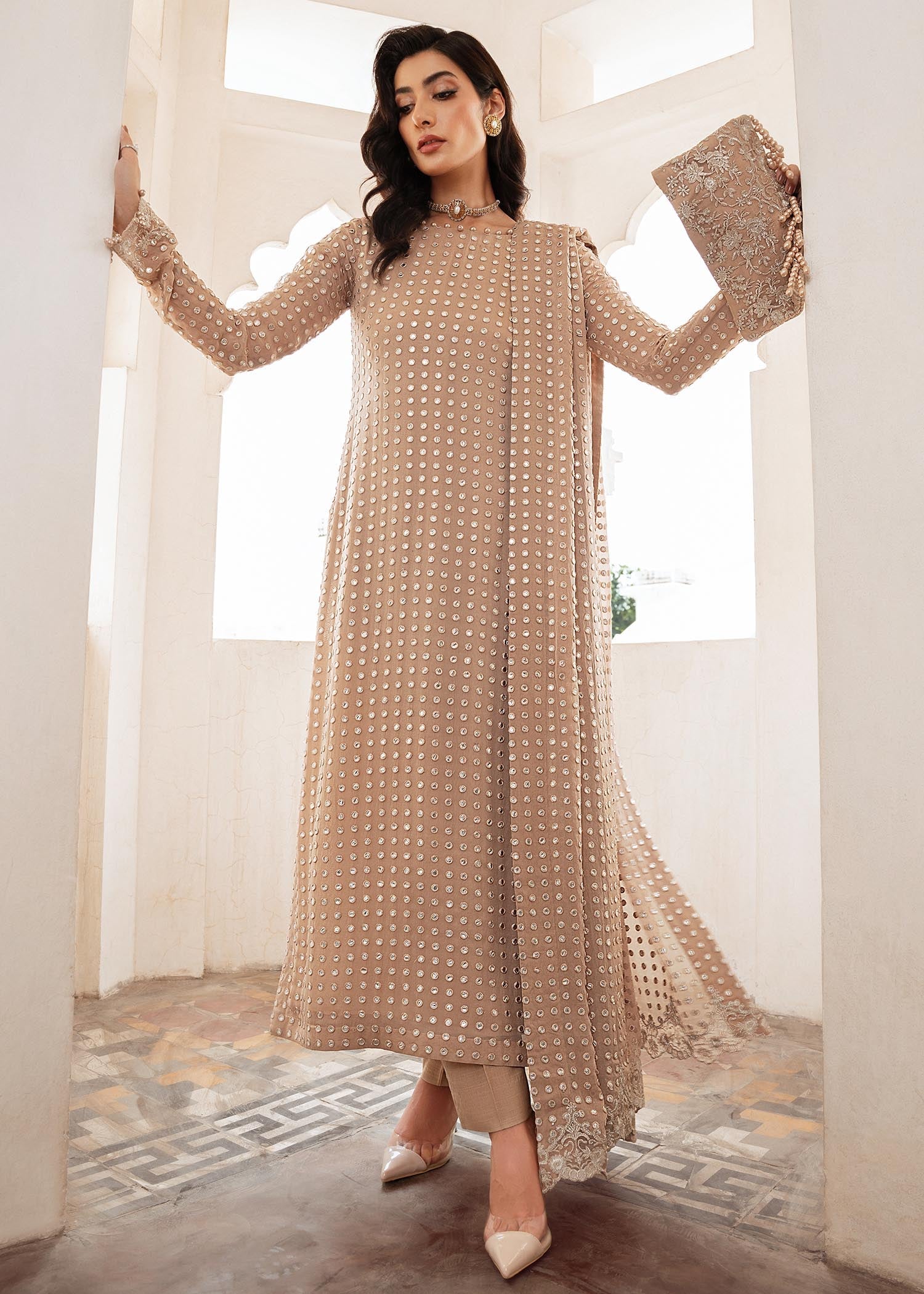 Rang-e-Haya Salina (Clay Beige)