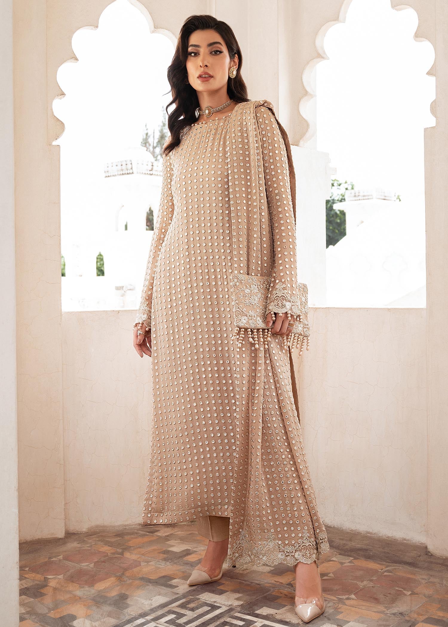 Rang-e-Haya Salina (Clay Beige)