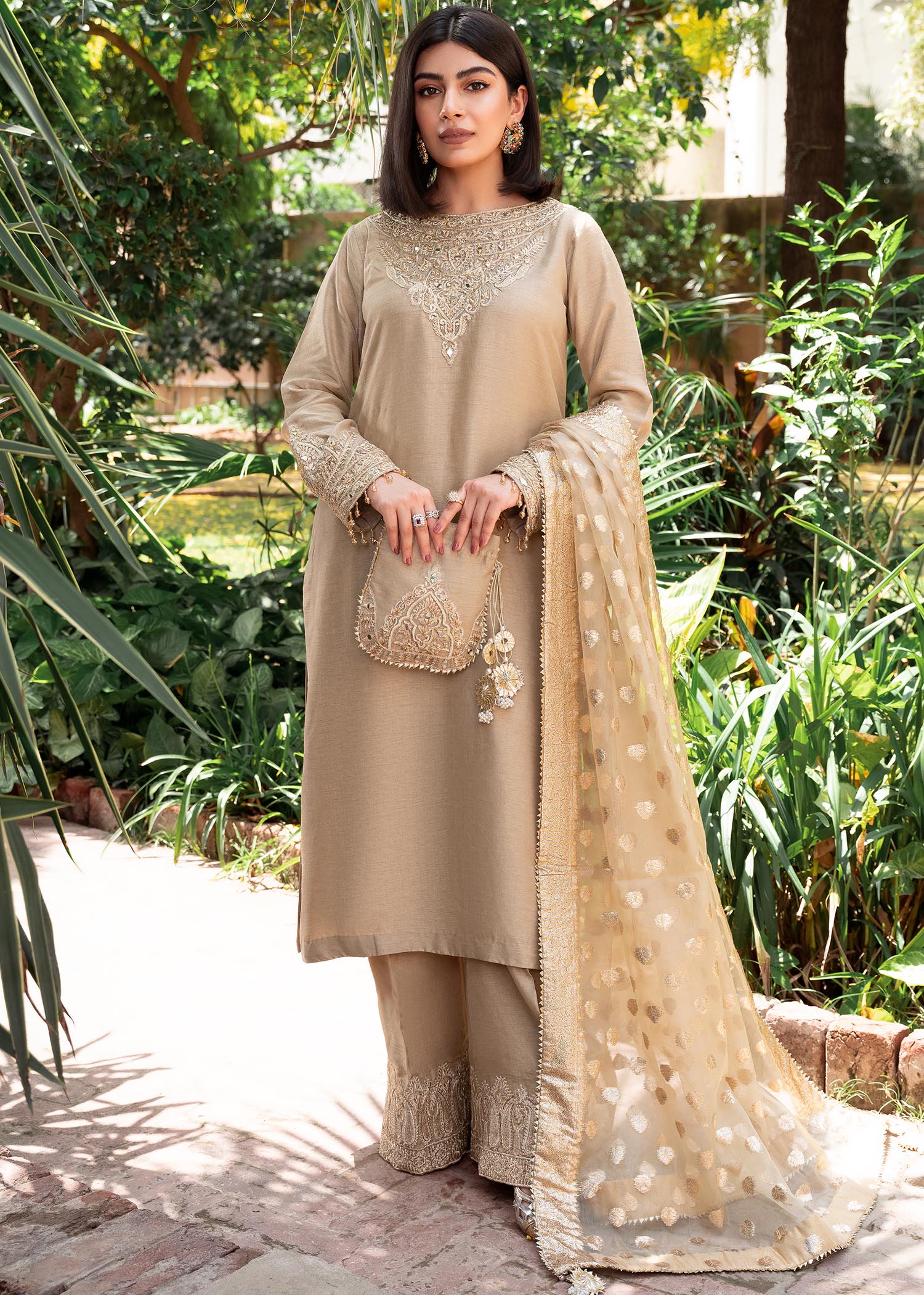 Rang-e-Haya Shireen Gold beige