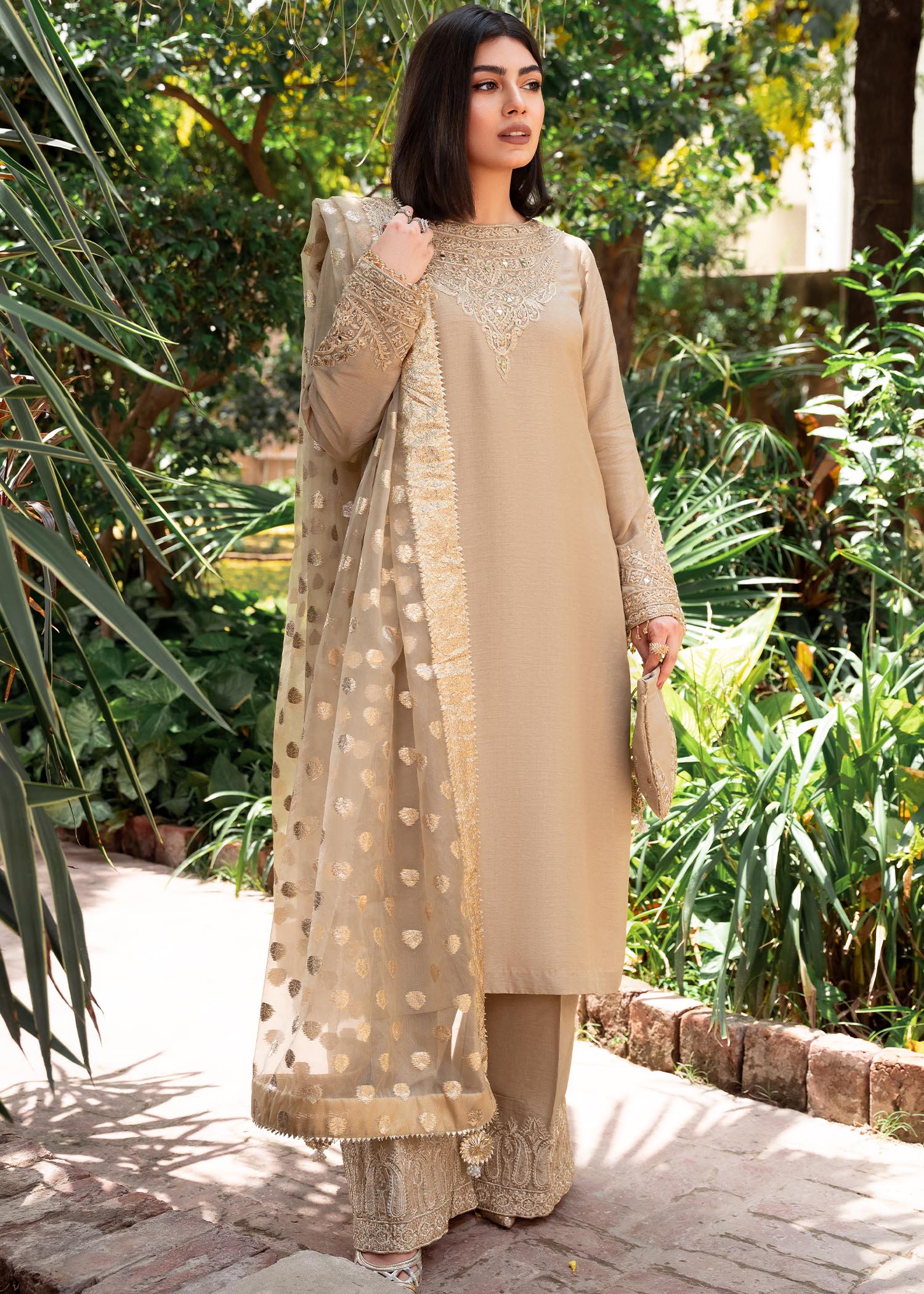 Rang-e-Haya Shireen Gold beige