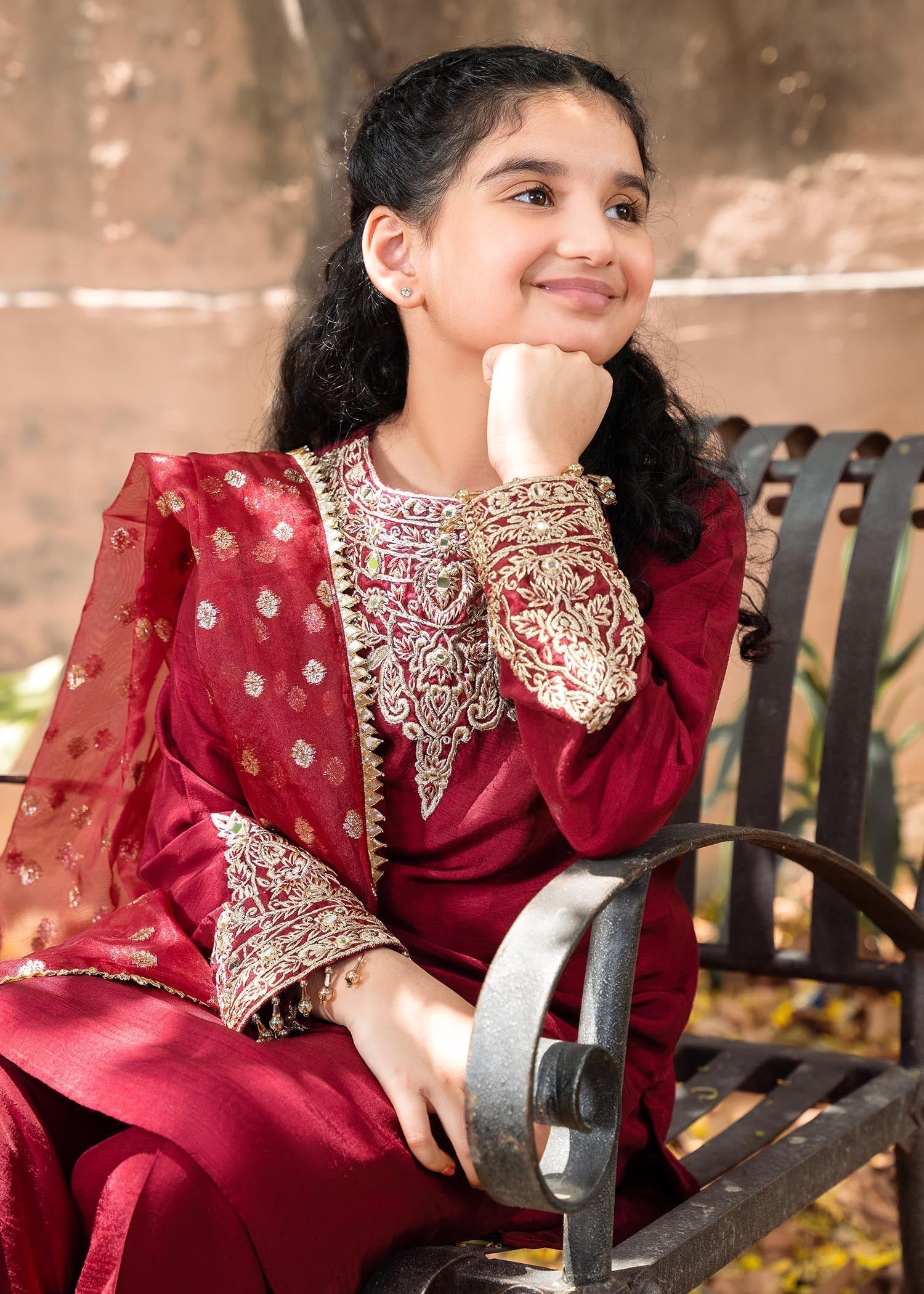 Rang-e-Haya Shireen Maroon Kids