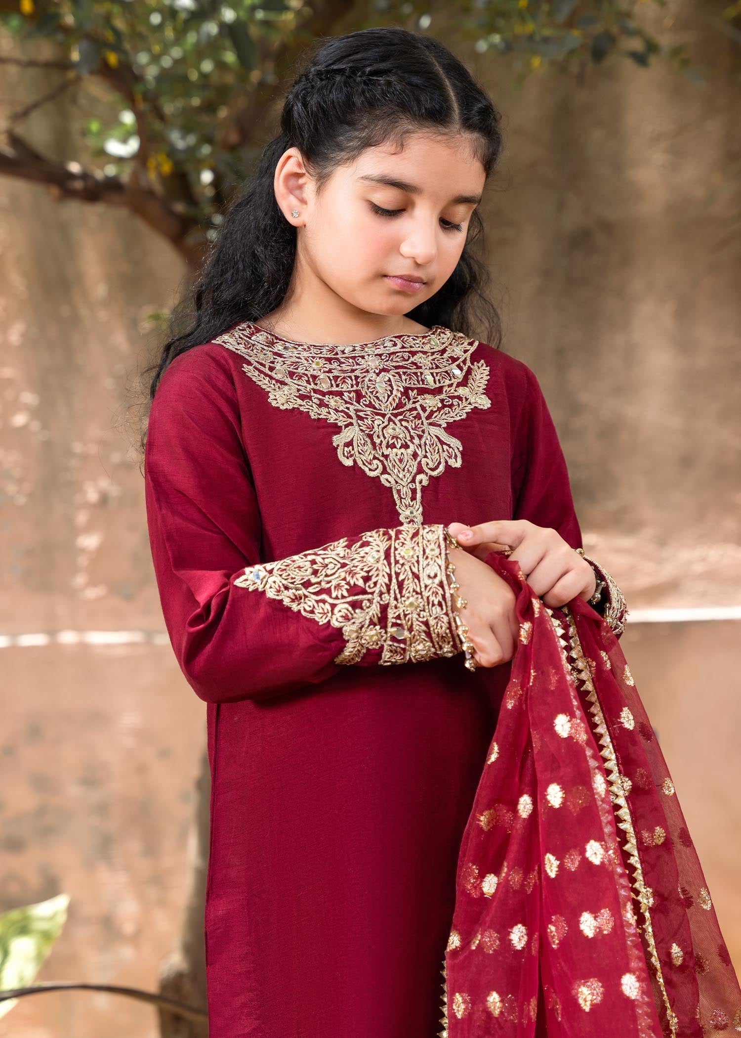Rang-e-Haya Shireen Maroon Kids
