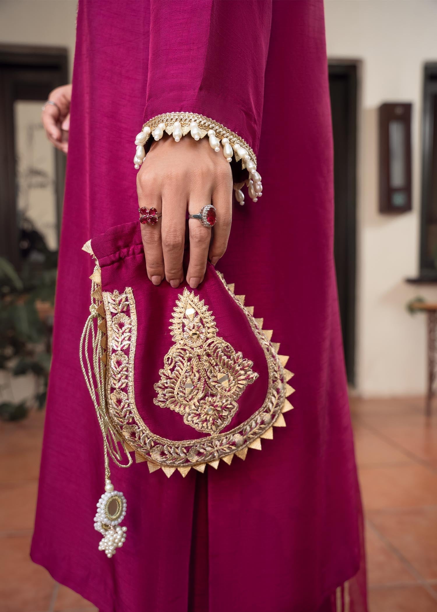 Rang-e-Haya Zareen Magenta Purplea