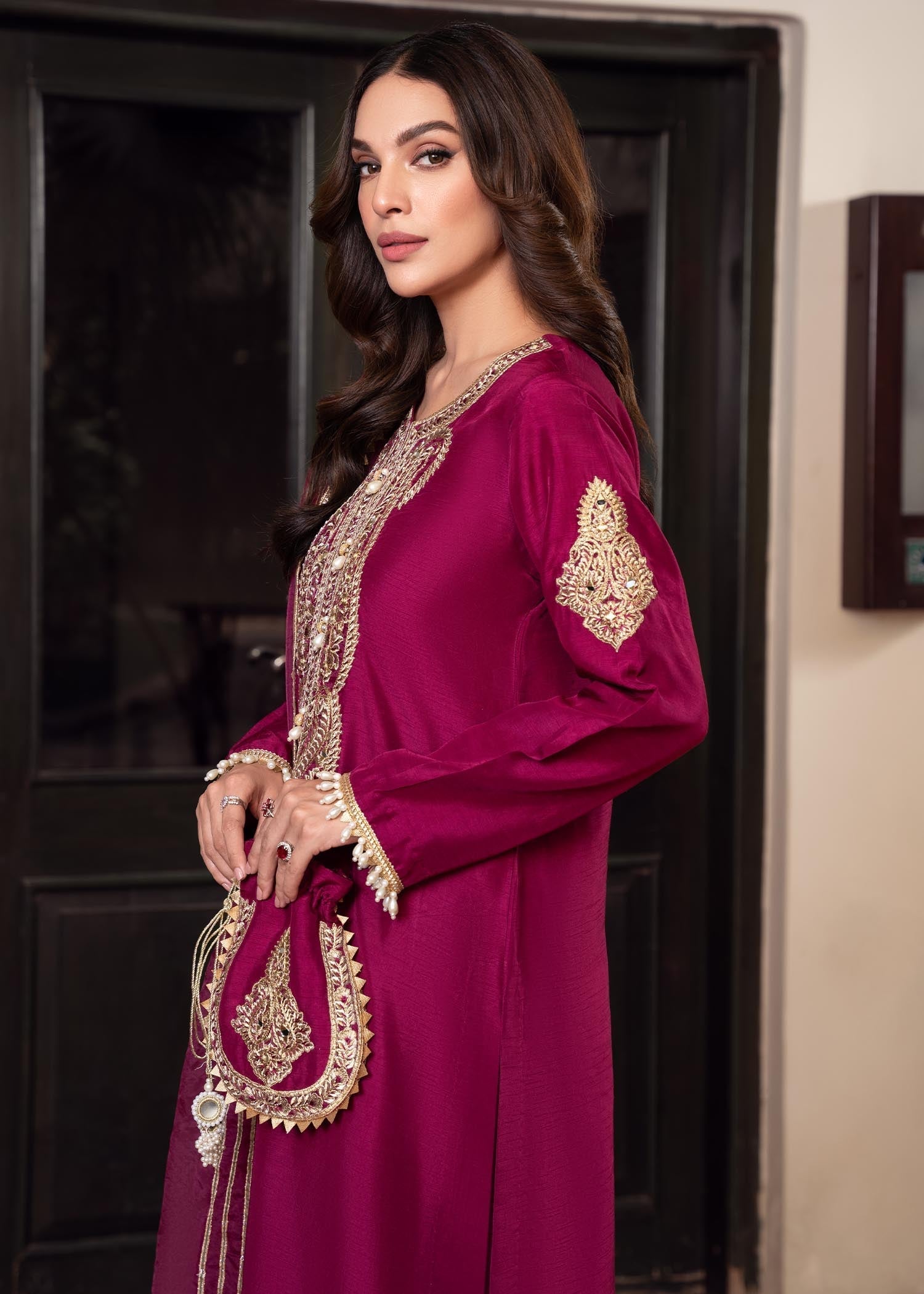 Rang-e-Haya Zareen Magenta Purplea