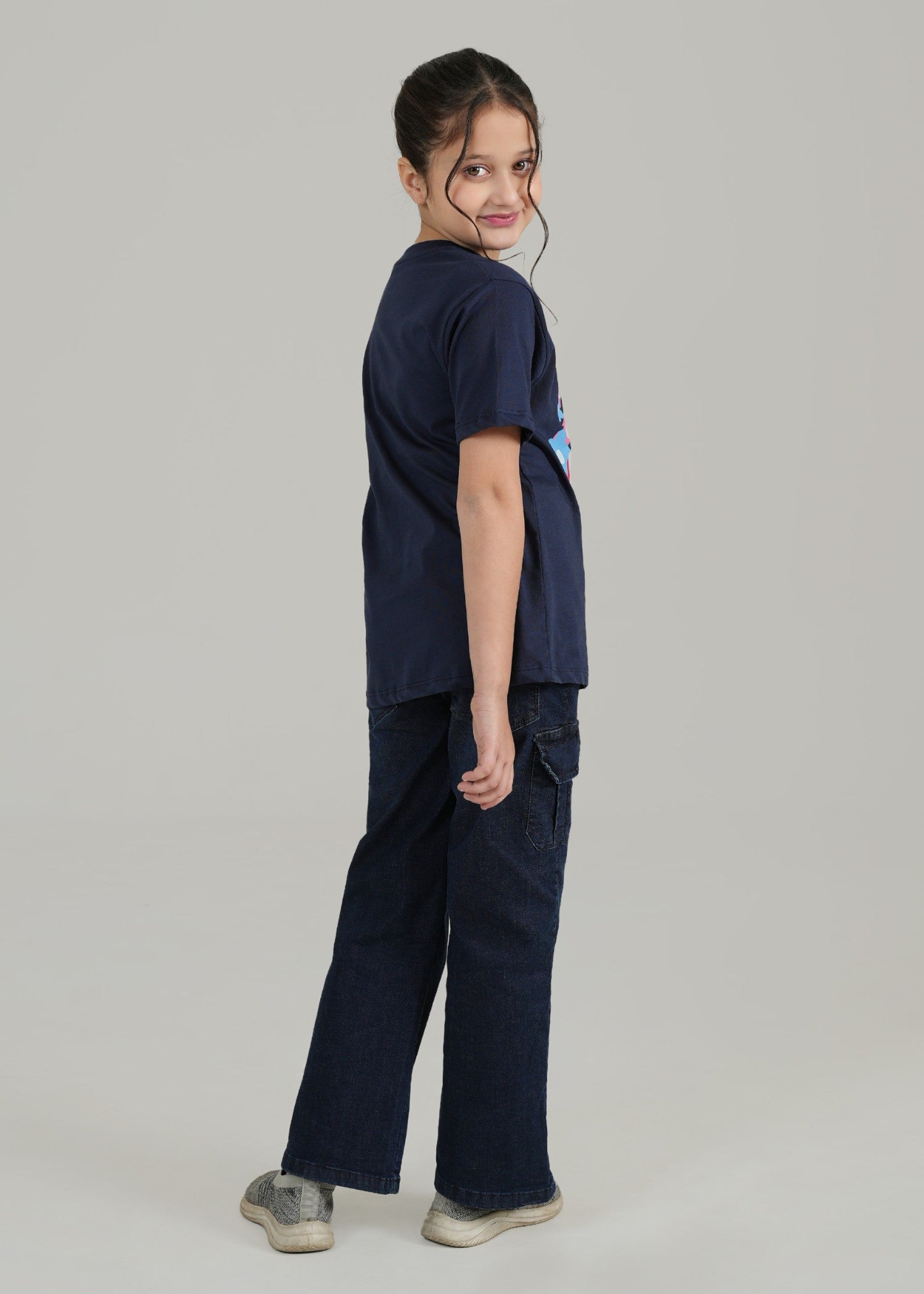 GIRLS-NAVY-BLUE-T-SHIRT