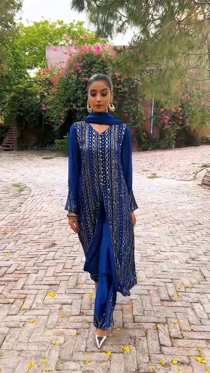 Rang-e-Haya Ufaq Blue-Kids