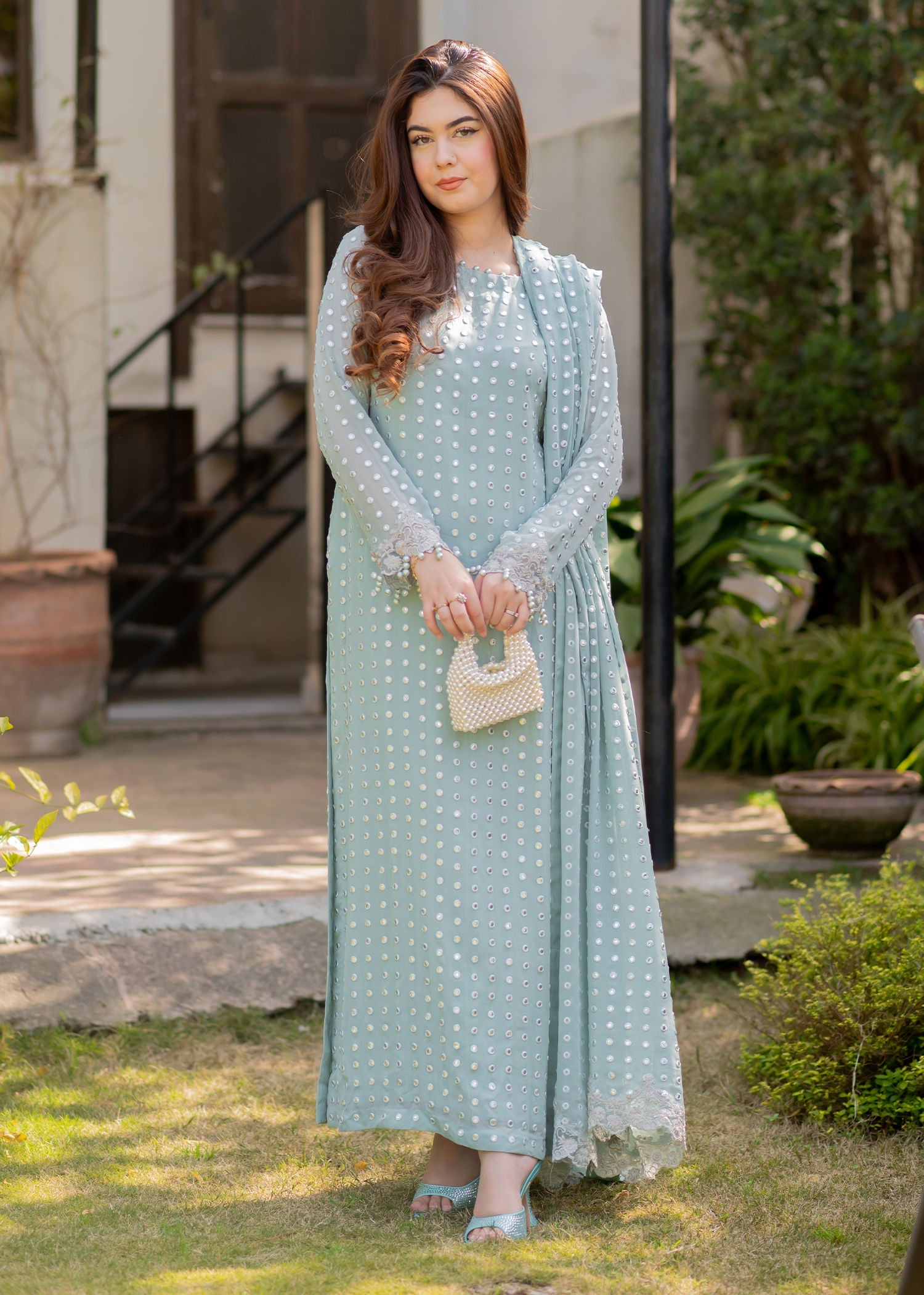 Rang-e-Haya Salina (Ice blue)
