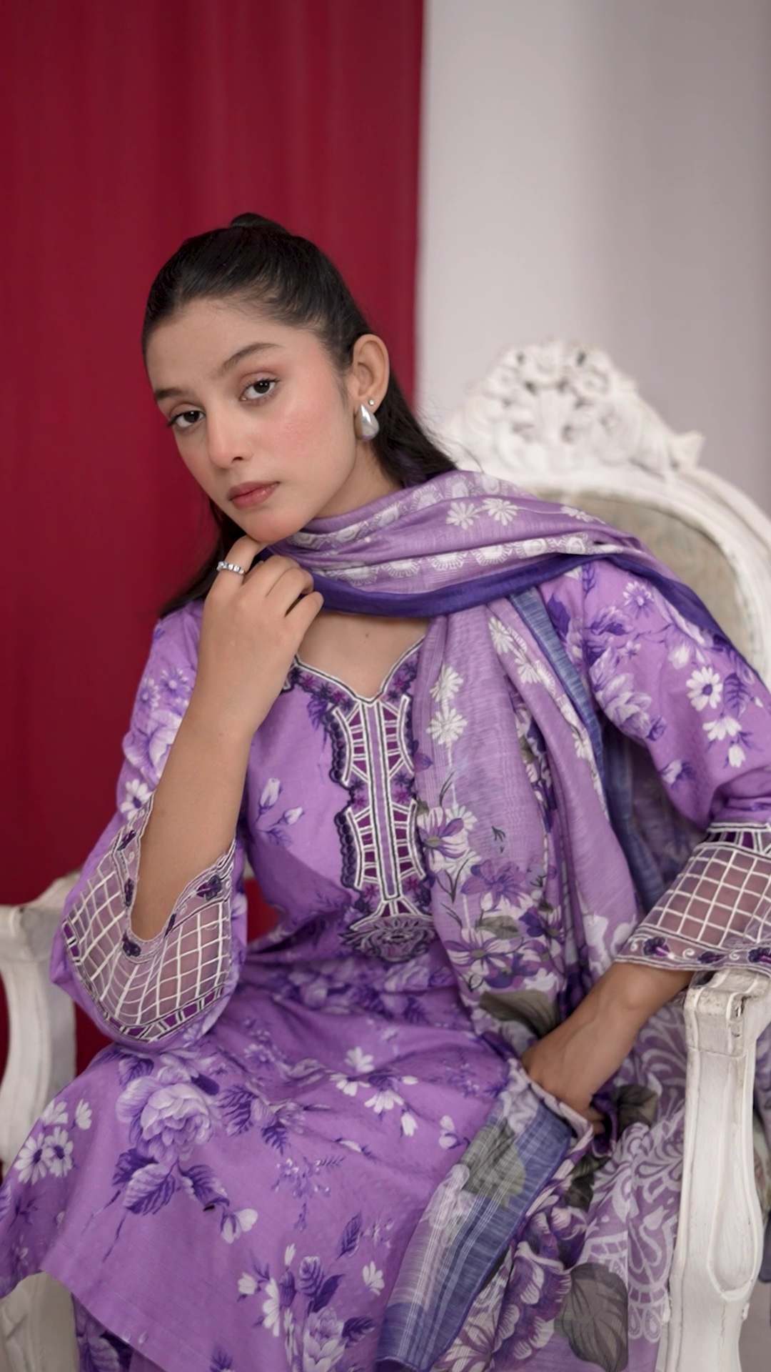 Sahibas By Mirza Daisey - Lilac