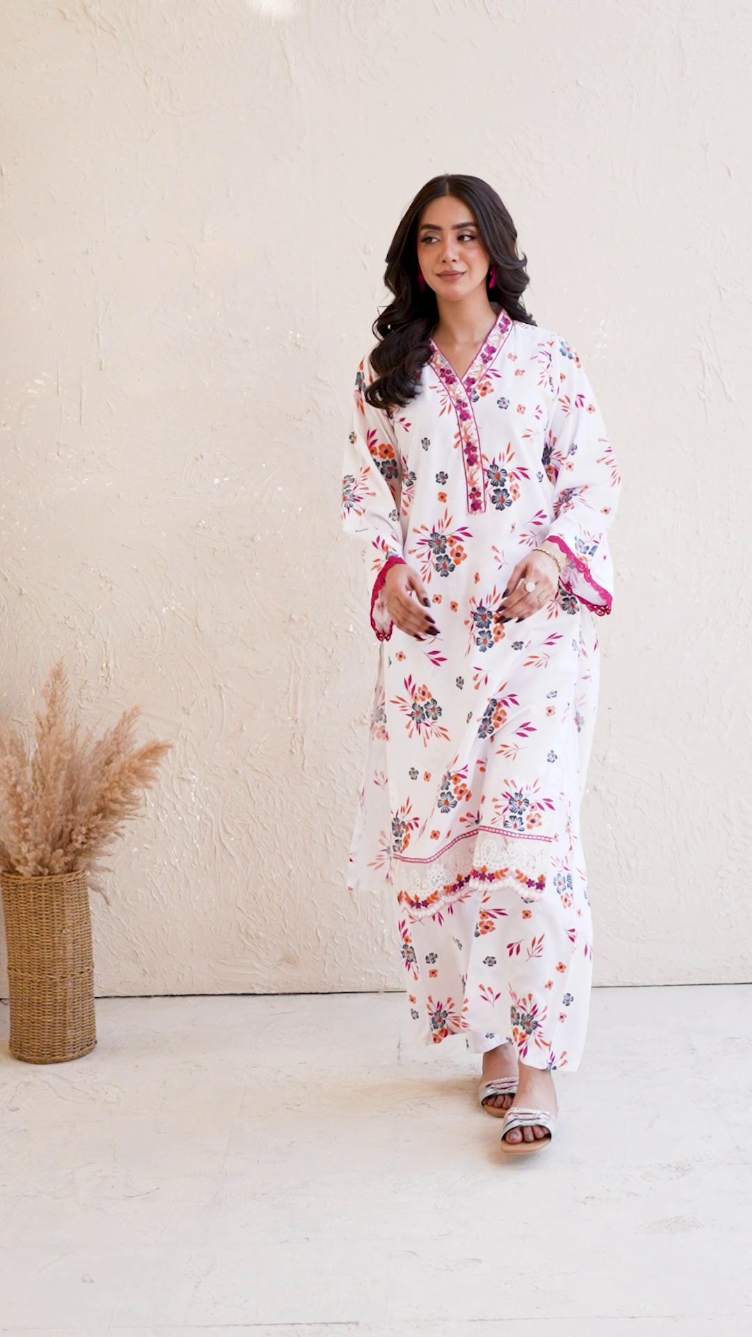 Tehzeeb Libas WHITE ELEGANCE EMBROIDERED 2PC