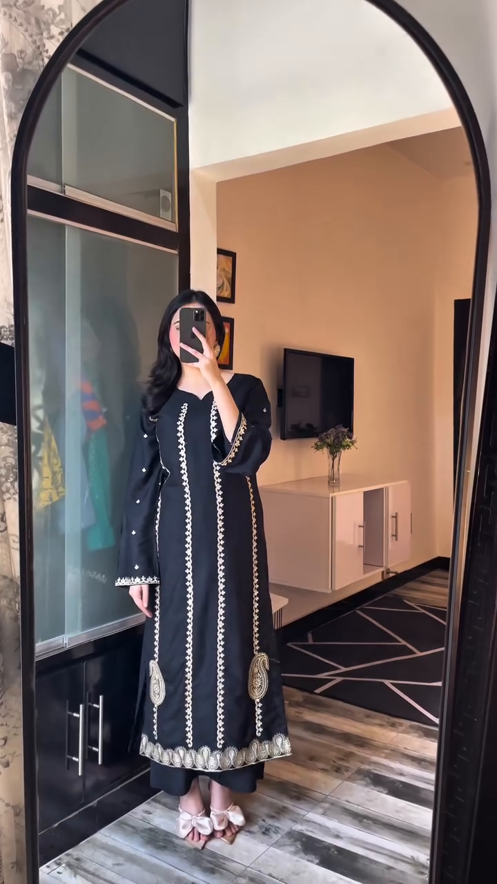 Tehzeeb Libas GHAZAL EMBROIDERED 2PC