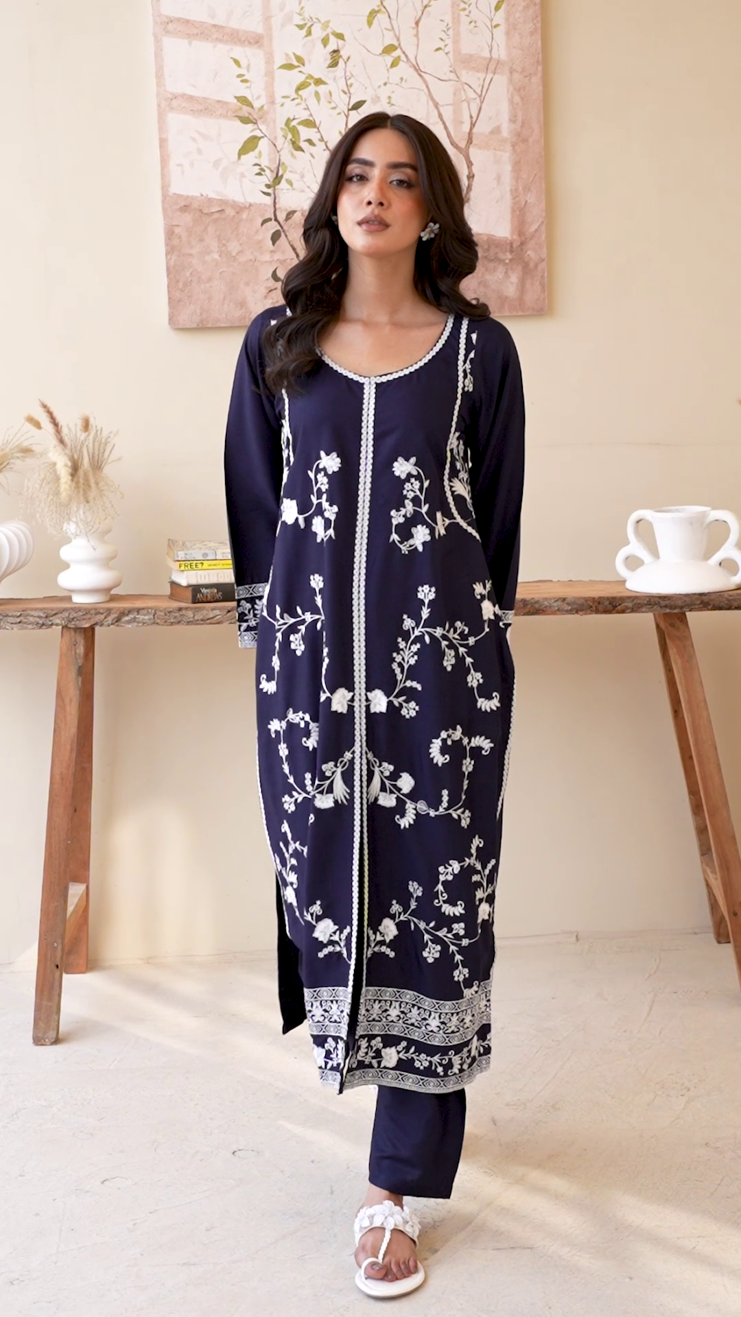 Tehzeeb Libas NEELZAAR EMBROIDERED 2PC