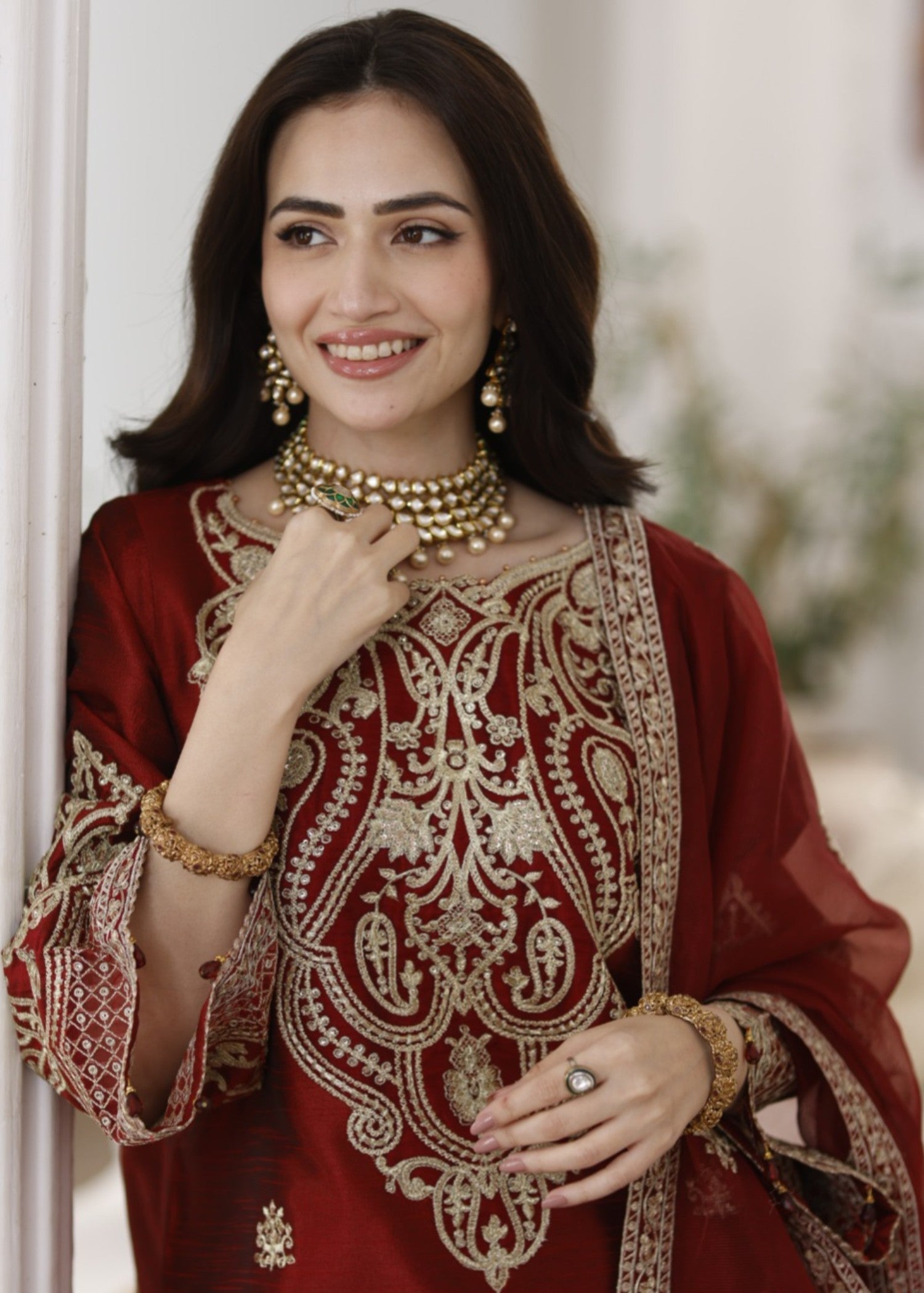 Mohagni MGS-08 ANARKALI 3 Pcs Raw Silk