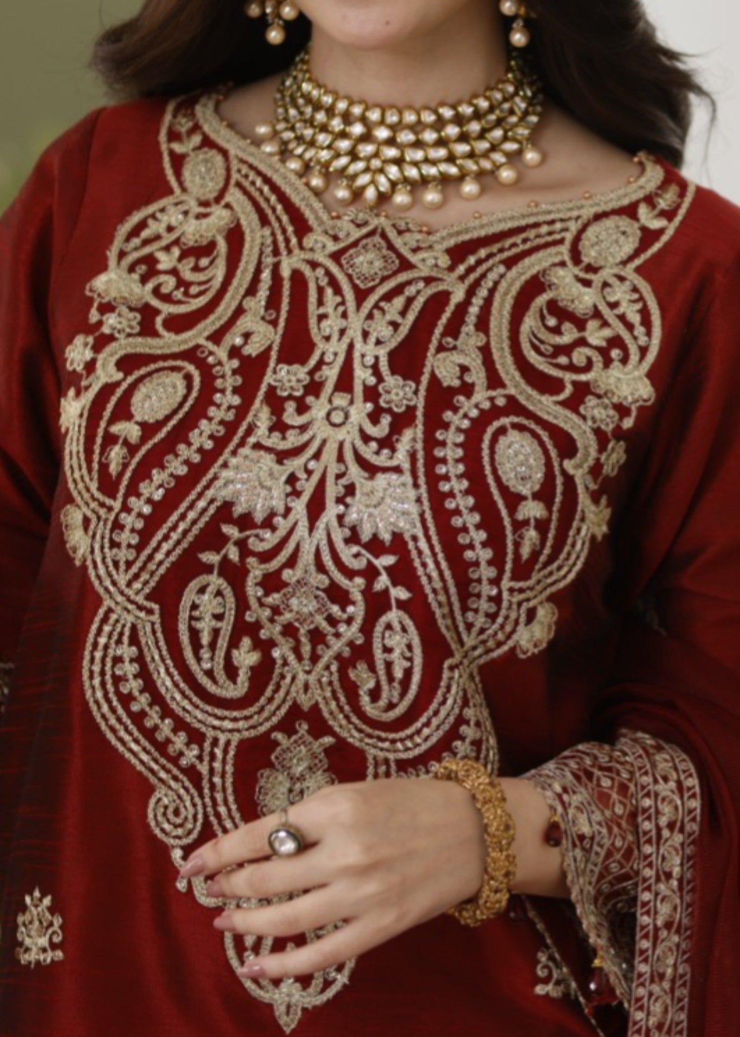 Mohagni MGS-08 ANARKALI 3 Pcs Raw Silk