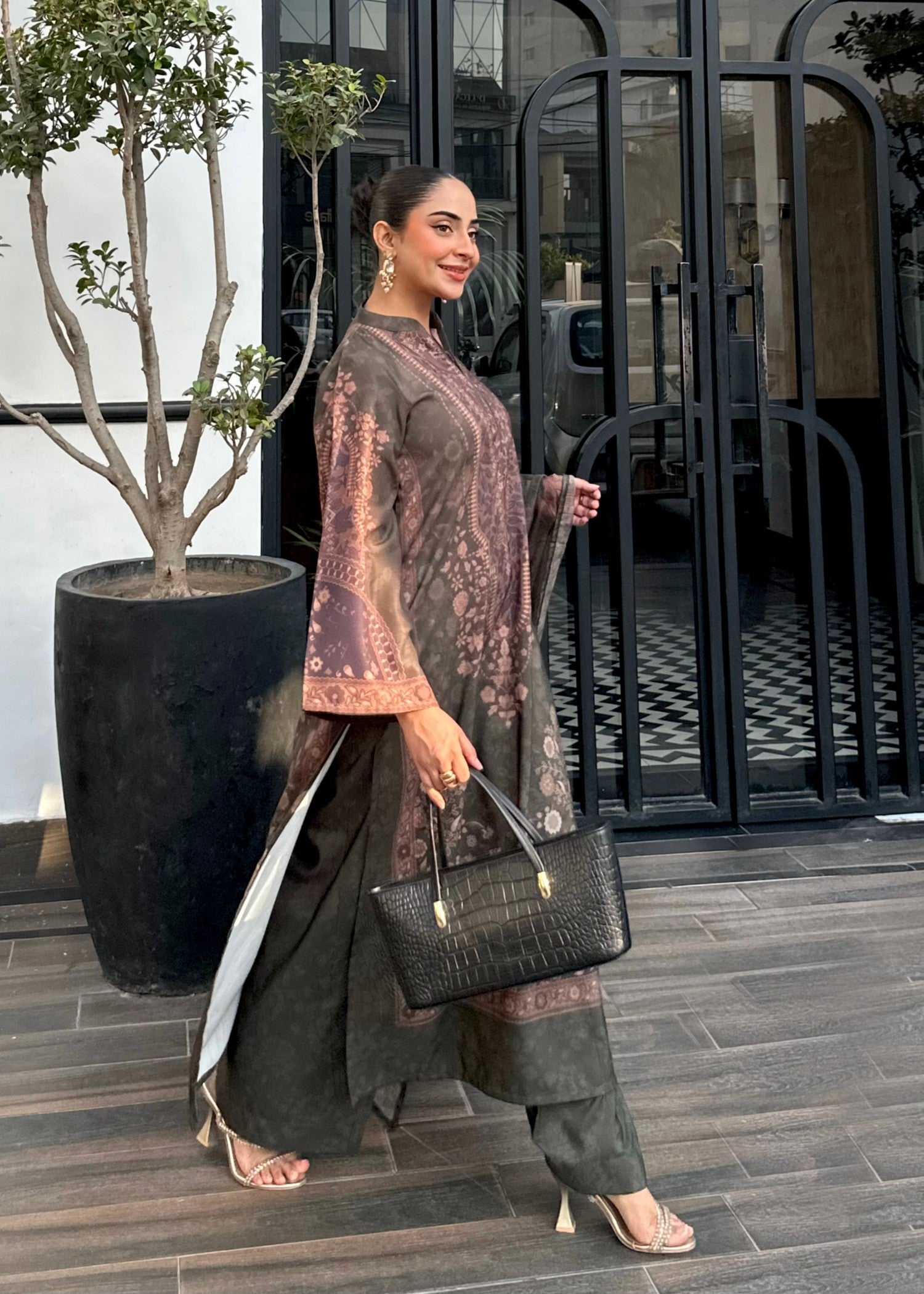 Mohagni GD-07 3PC DULL RAW SILK