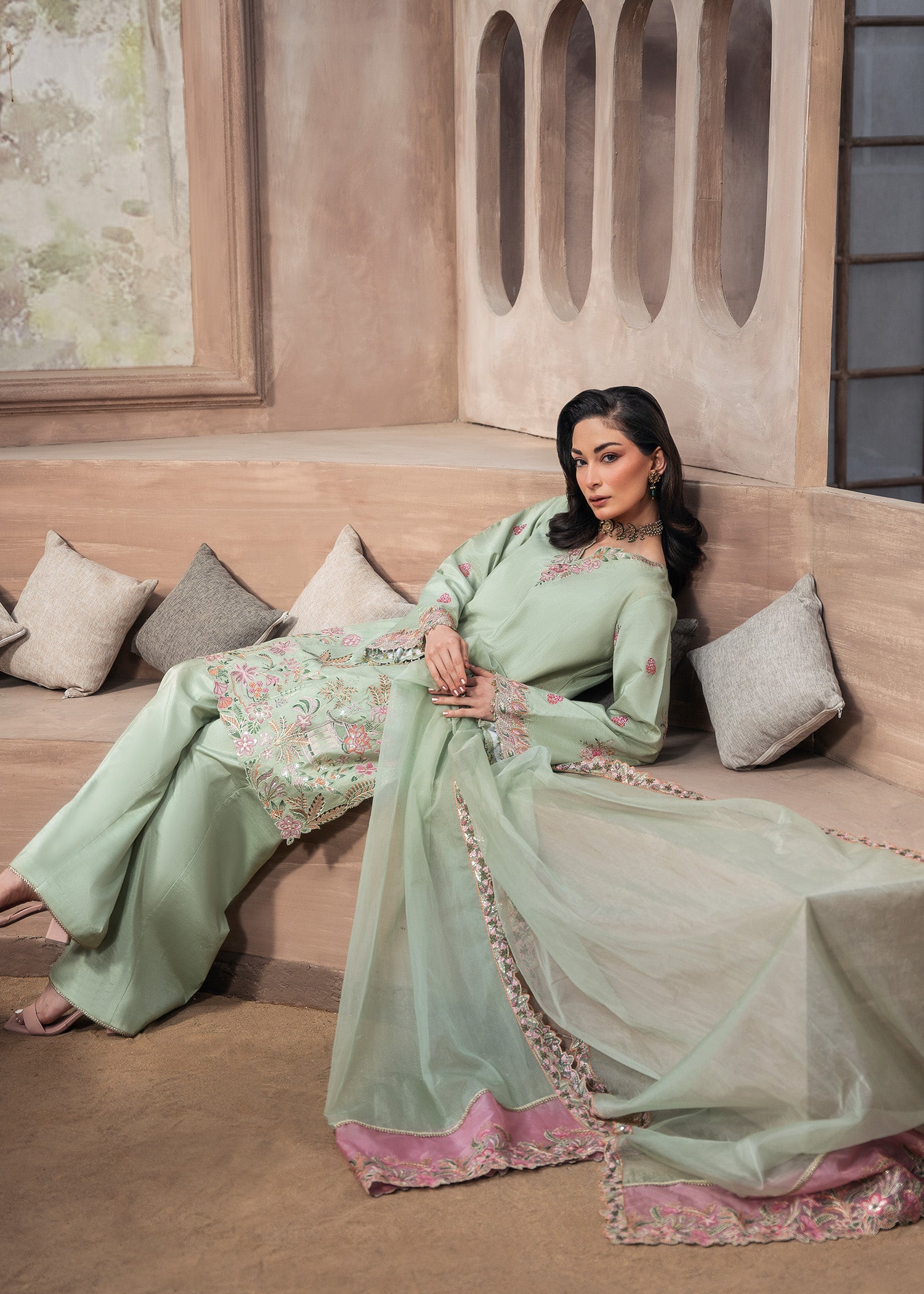 Rang-e-Haya Ayana (Mint Green)